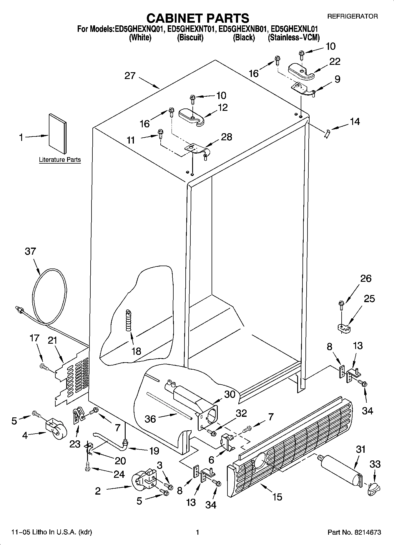 01 - CABINET PARTS