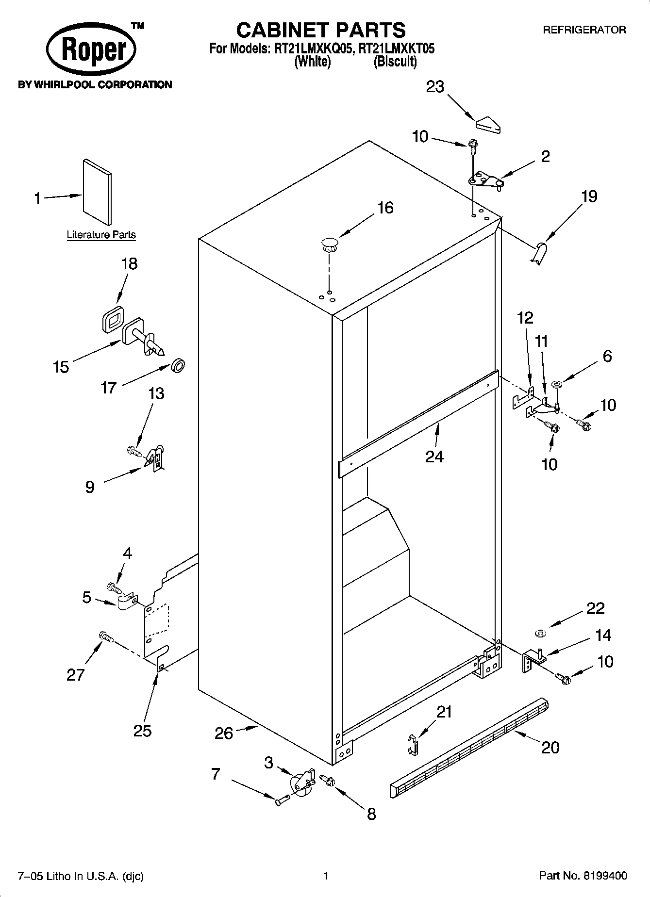01 - CABINET PARTS