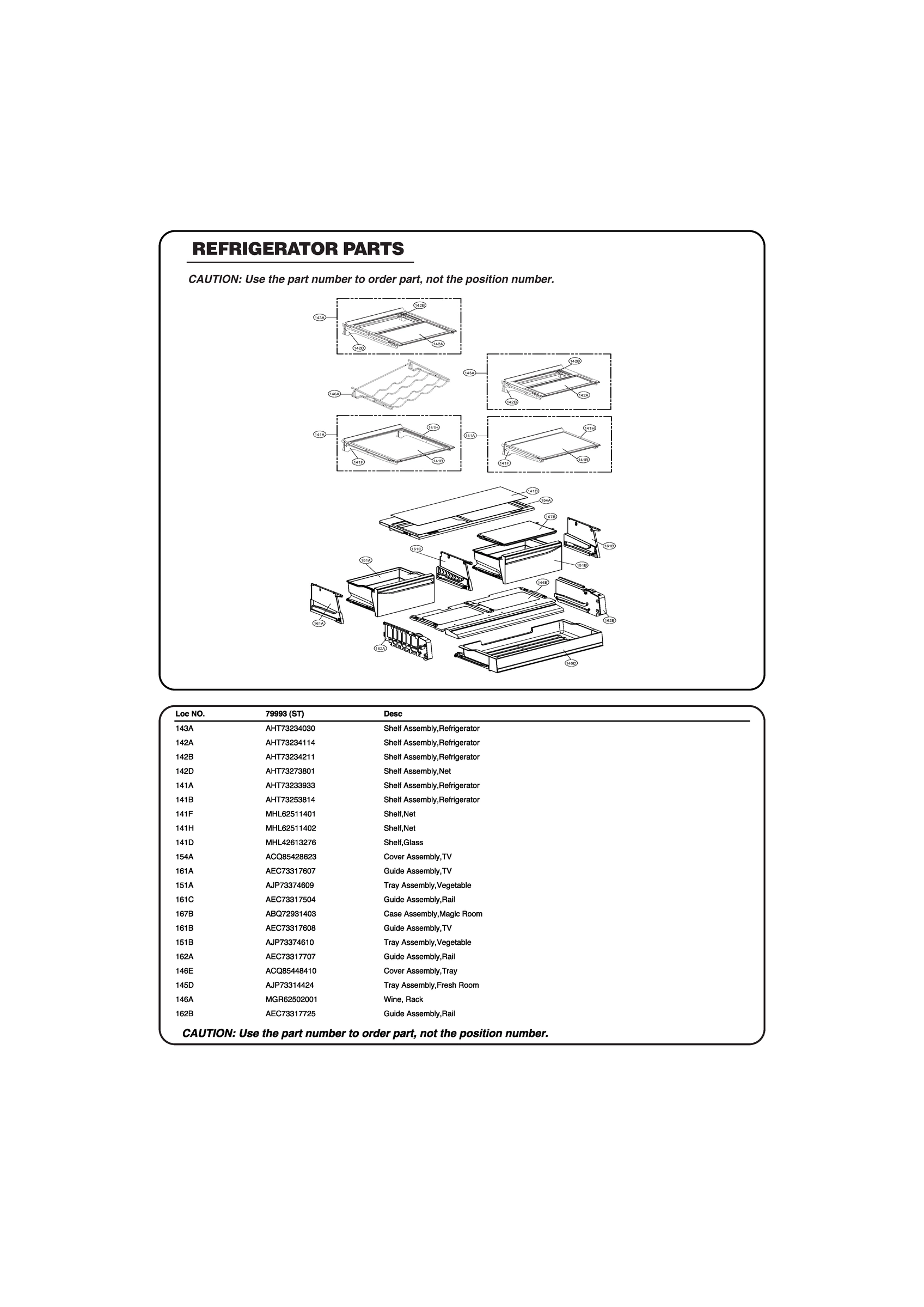 REFRIGERATOR PARTS