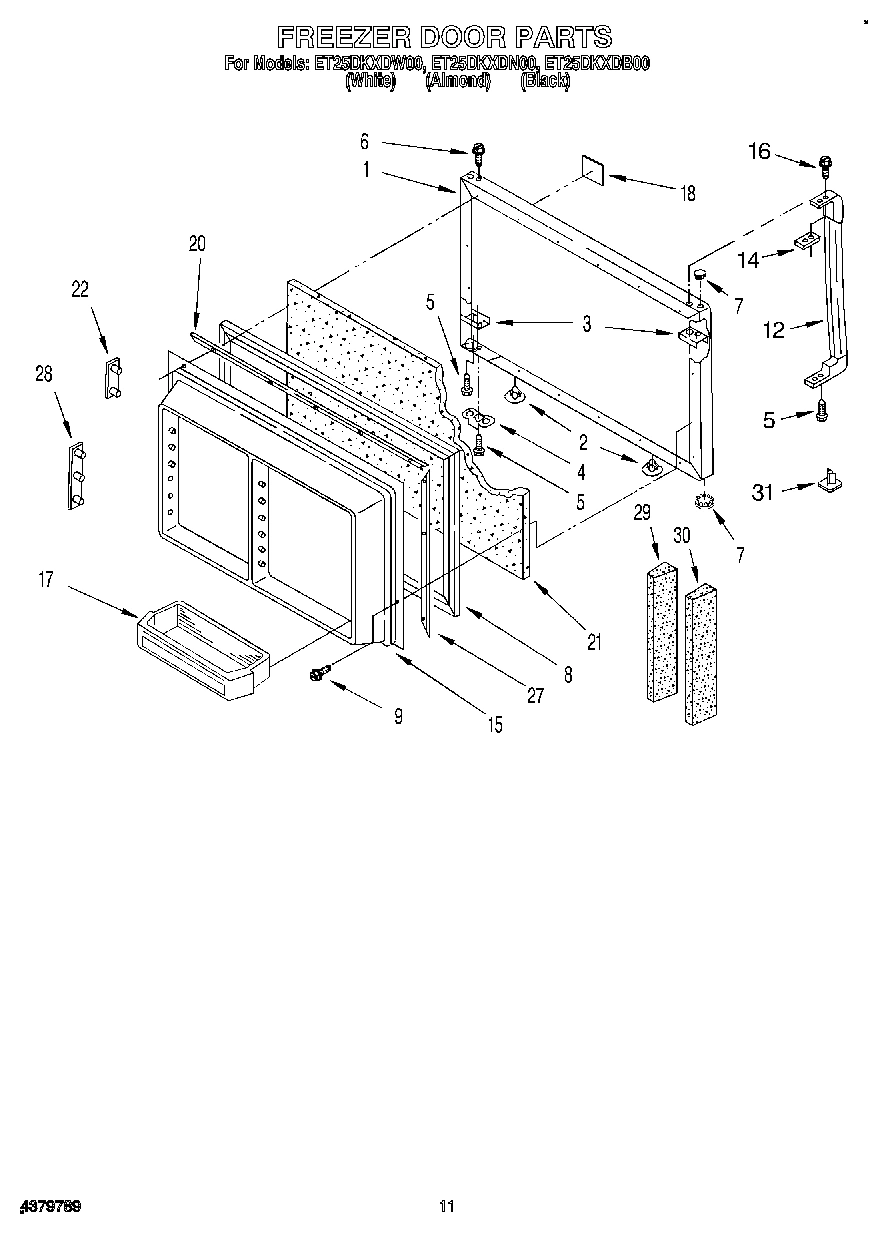 07 - FREEZER DOOR, LIT/OPTIONAL