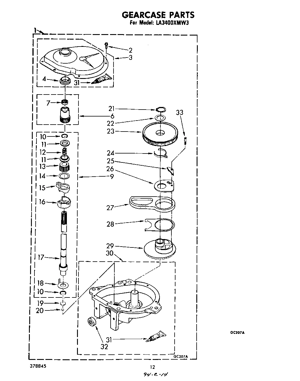 10 - GEAR CASE PARTS