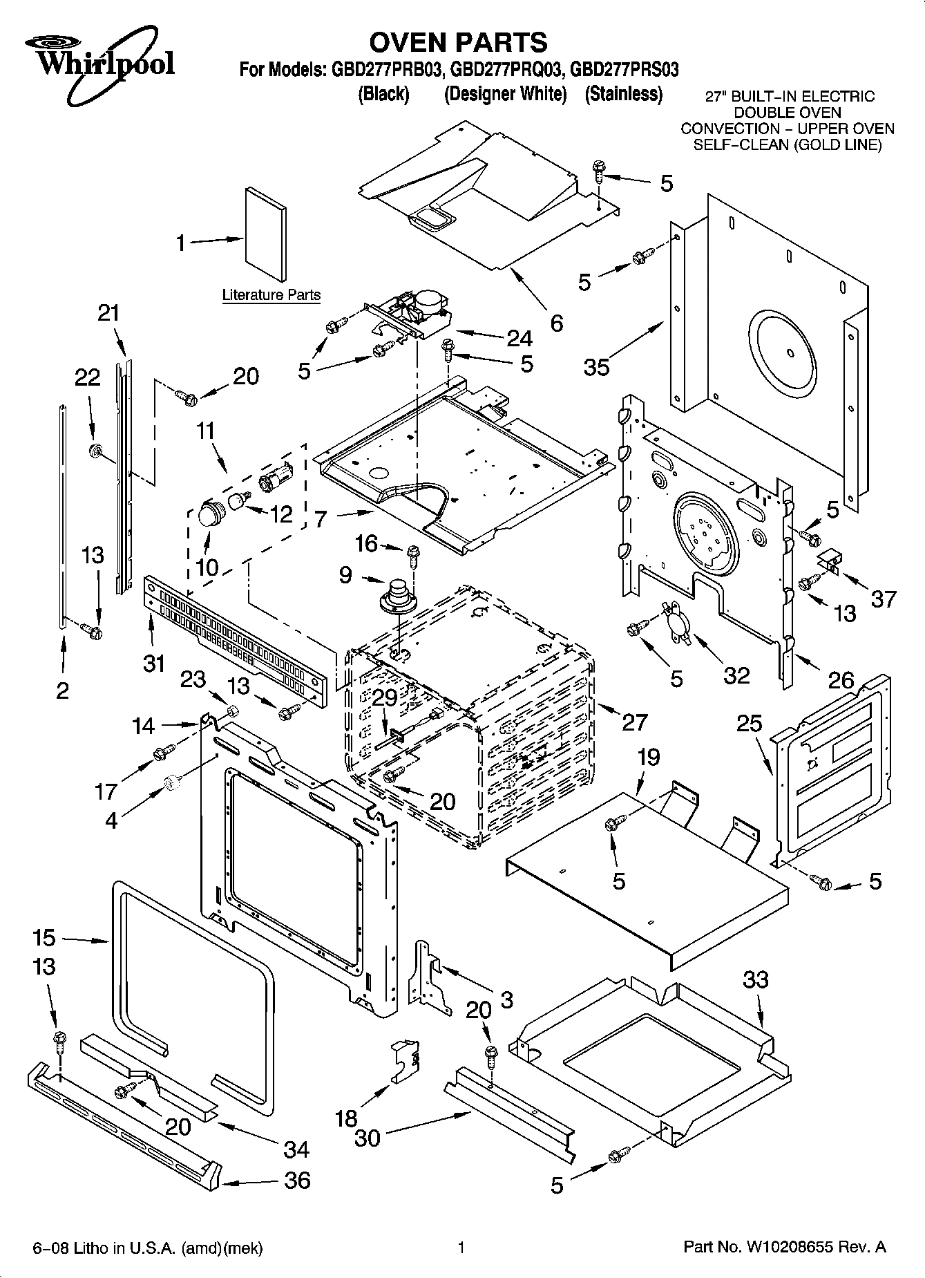 01 - OVEN PARTS
