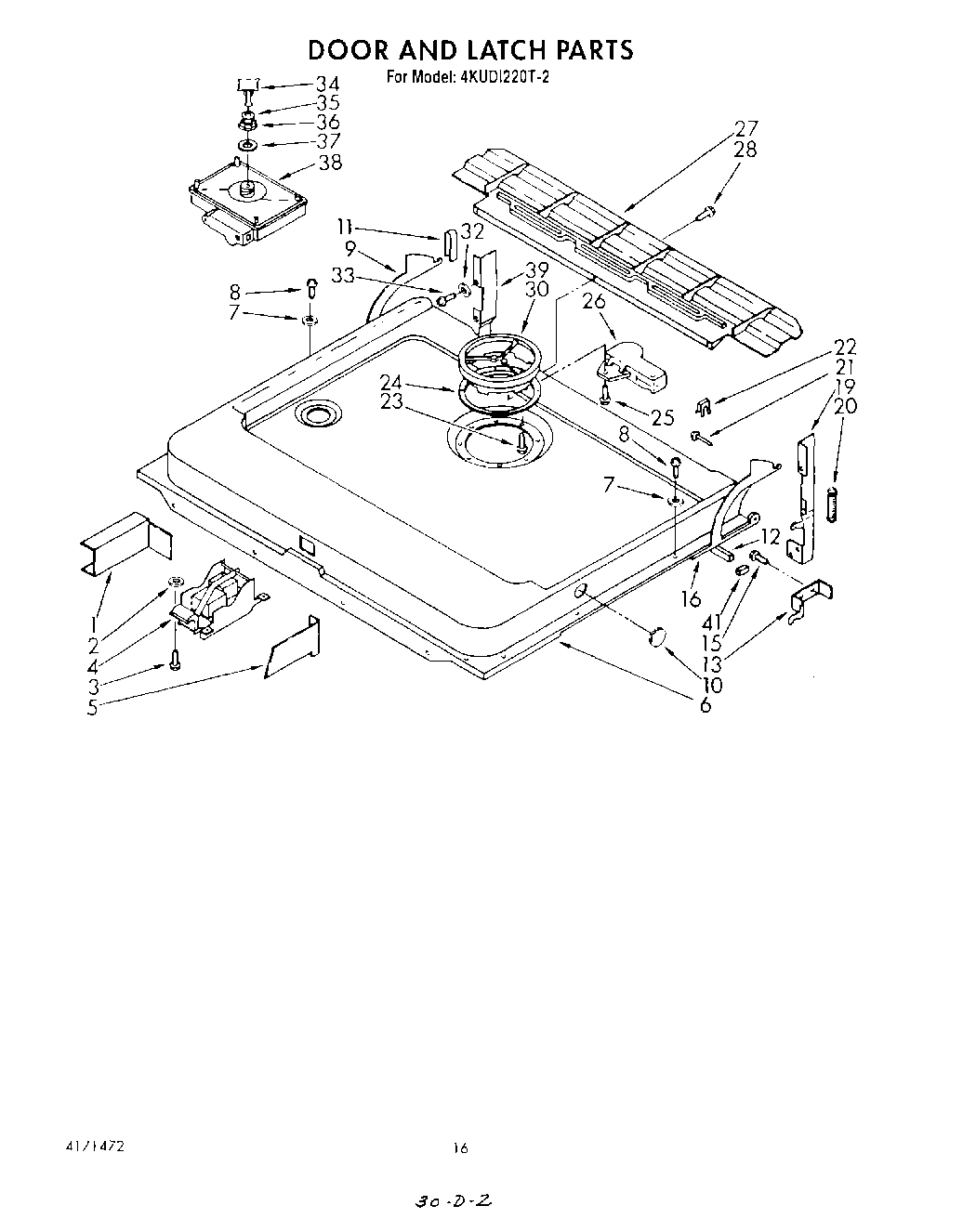 13 - DOOR AND LATCH