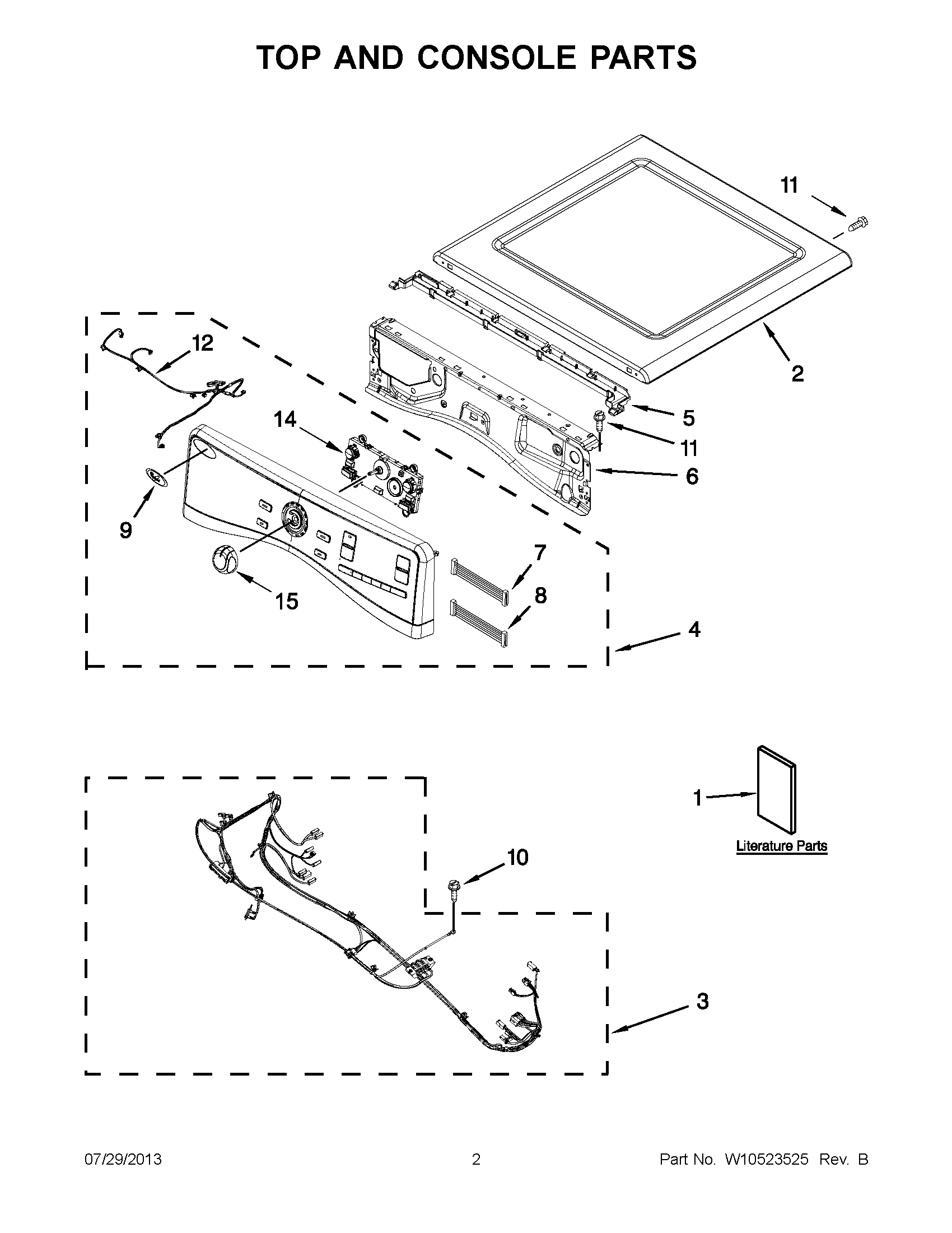 01 - TOP AND CONSOLE PARTS