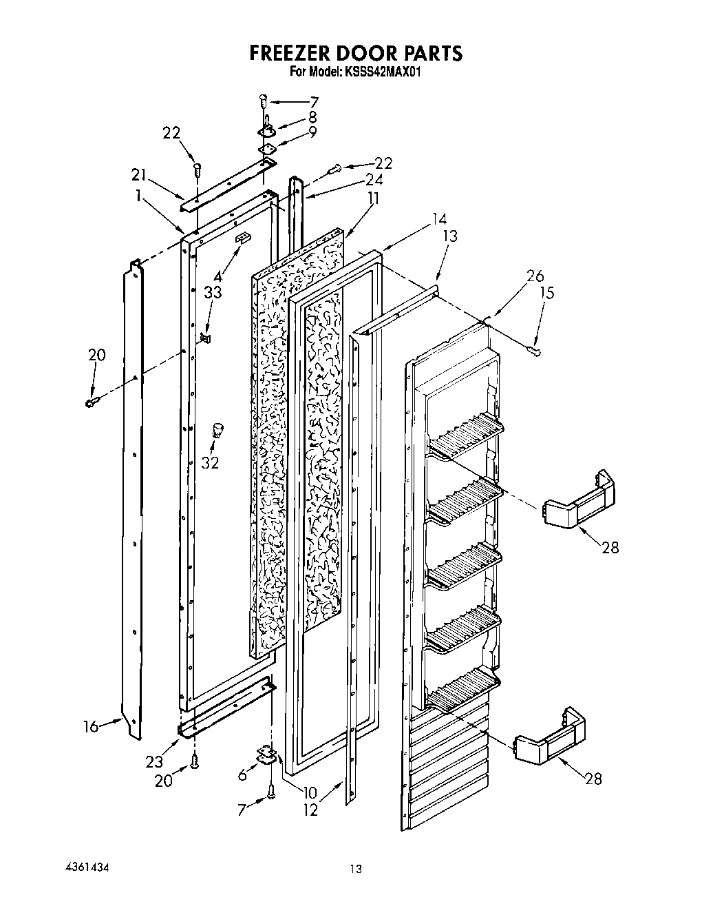 10 - FREEZER DOOR