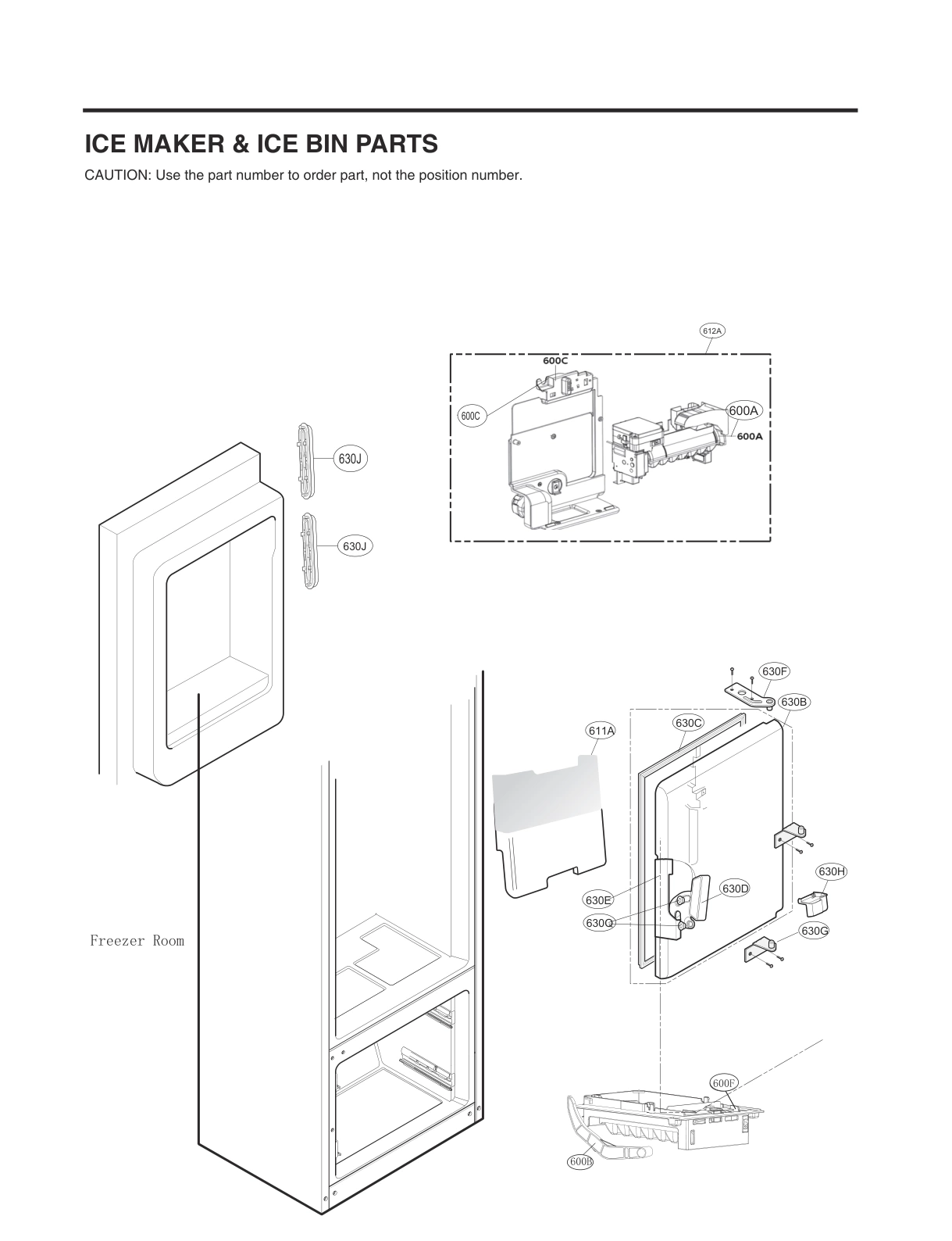 ICEMAKER & ICE BIN PARTS