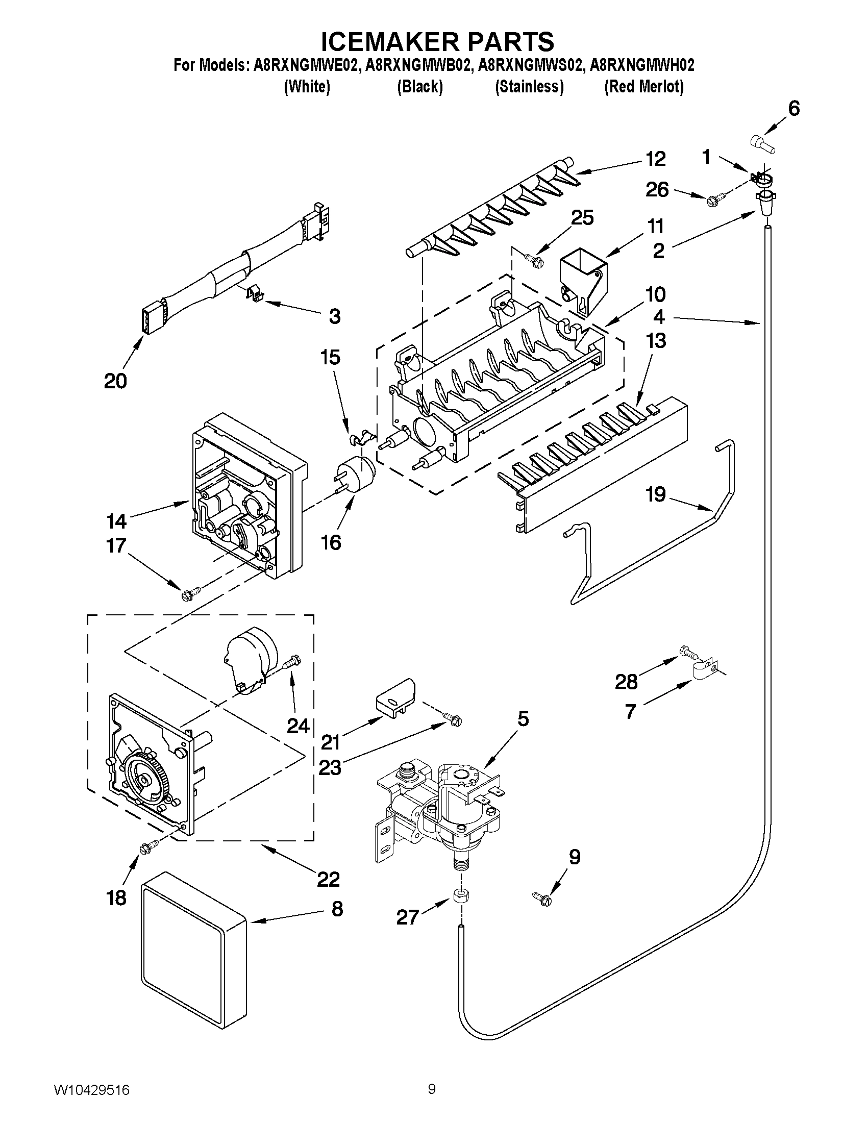 05 - ICEMAKER PARTS
