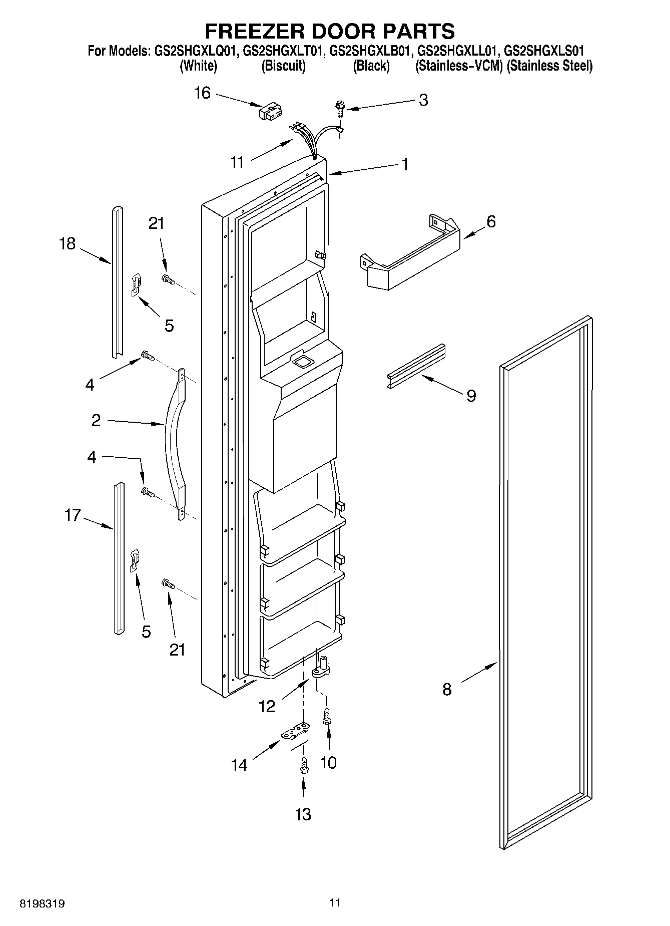 08 - FREEZER DOOR