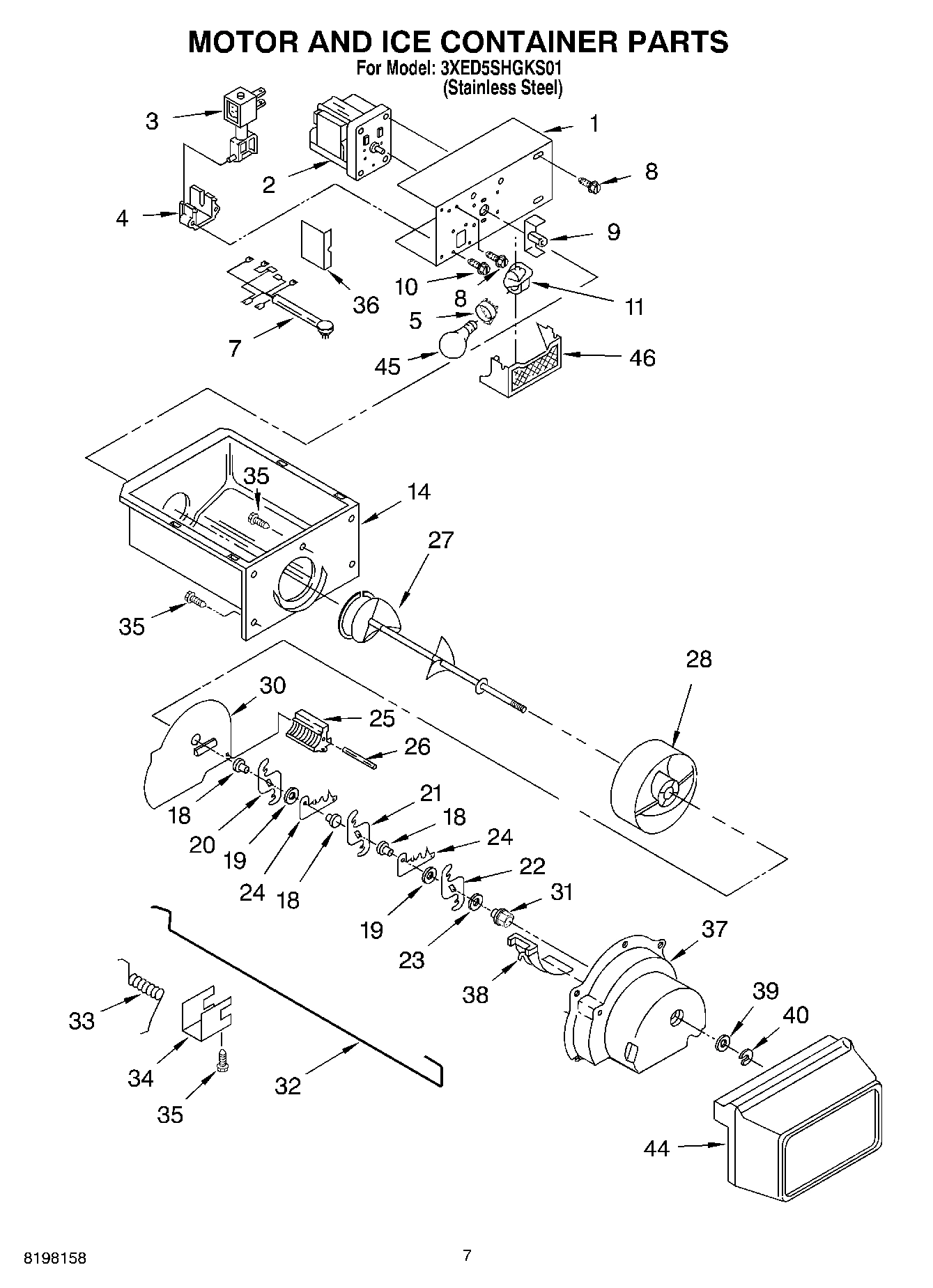 05 - MOTOR AND ICE CONTAINER
