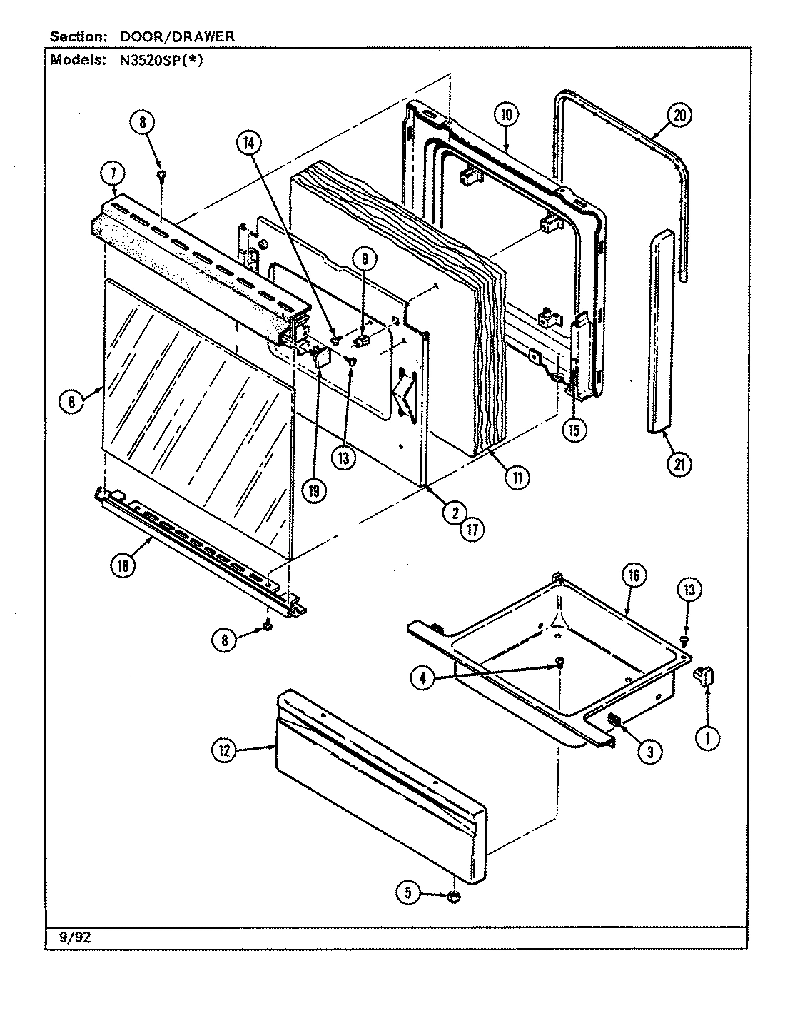 04 - DOOR/DRAWER (N3520SPx)