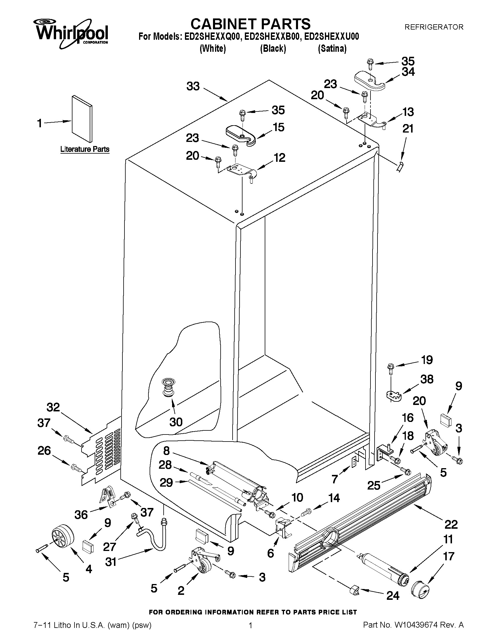 01 - CABINET PARTS