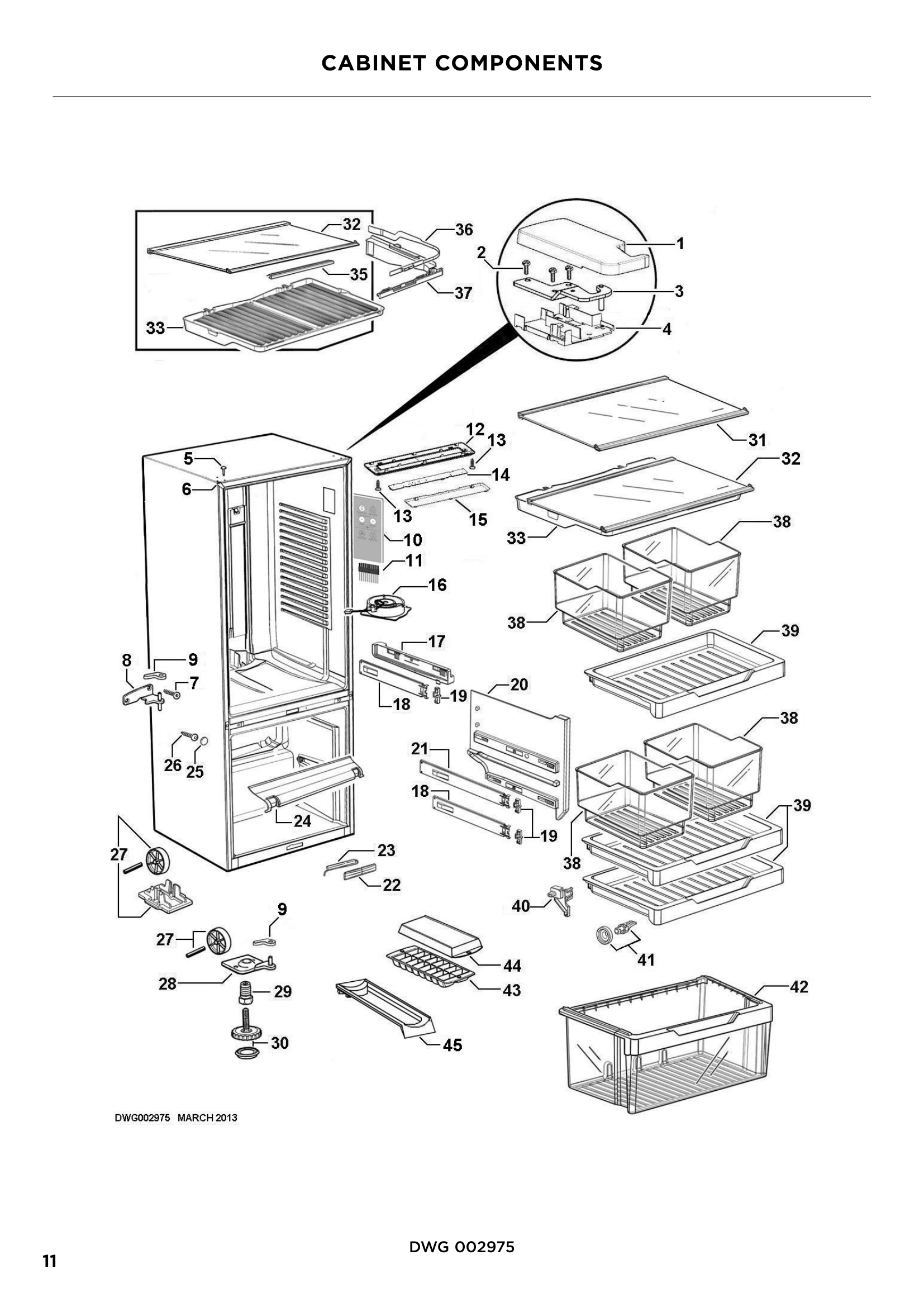 CABINET COMPONENTS