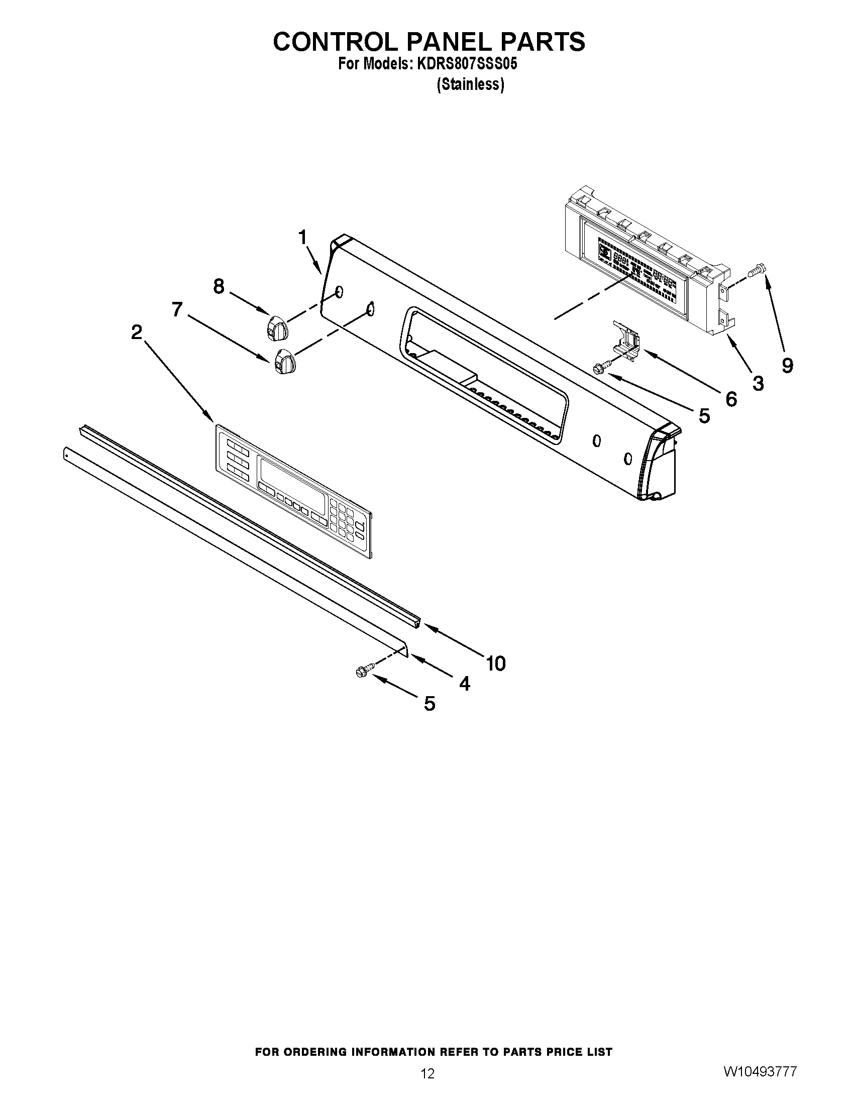 09 - CONTROL PANEL PARTS