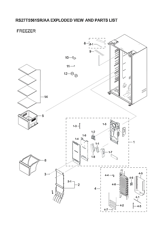 FREEZER PARTS