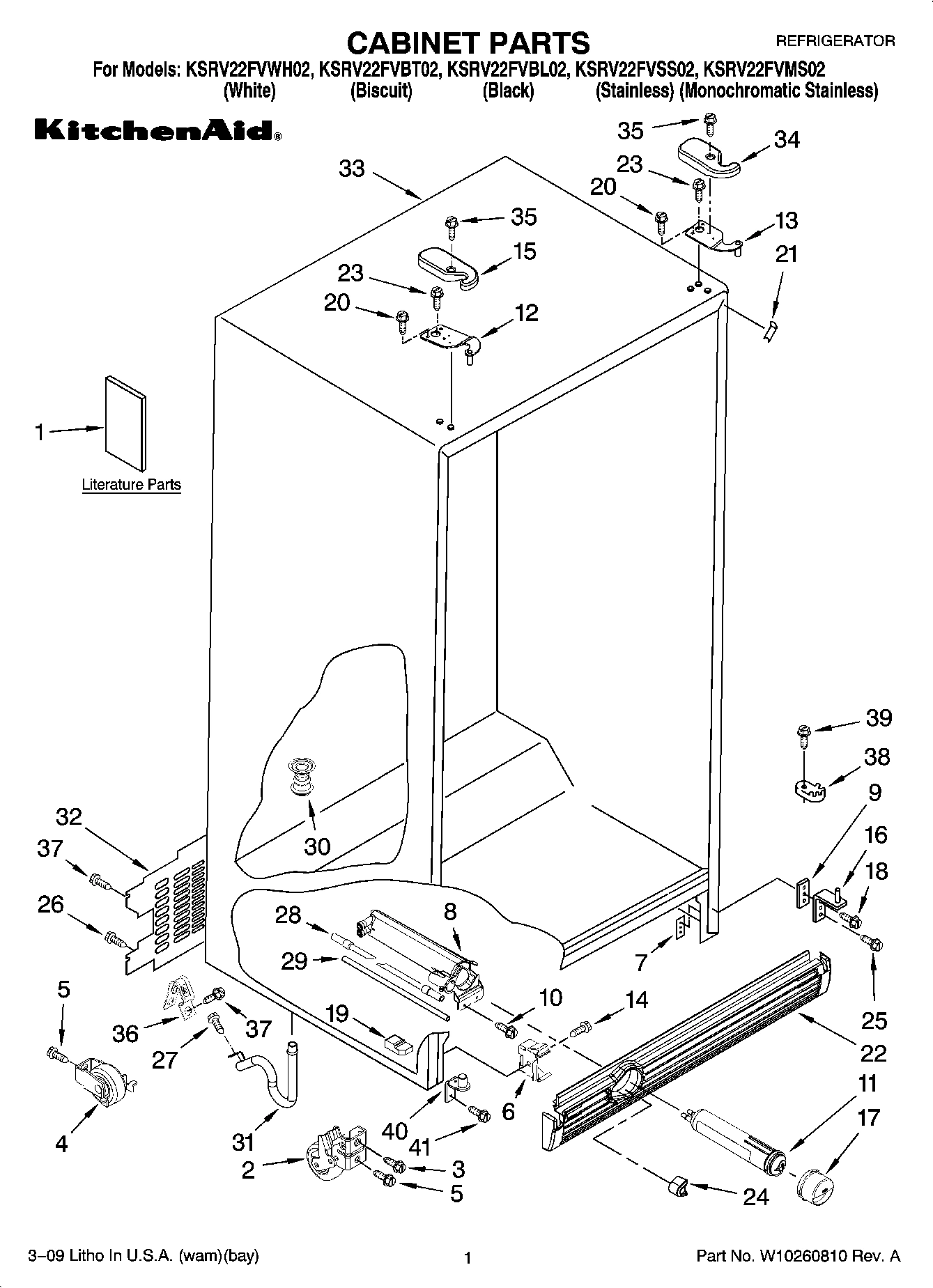 01 - CABINET PARTS
