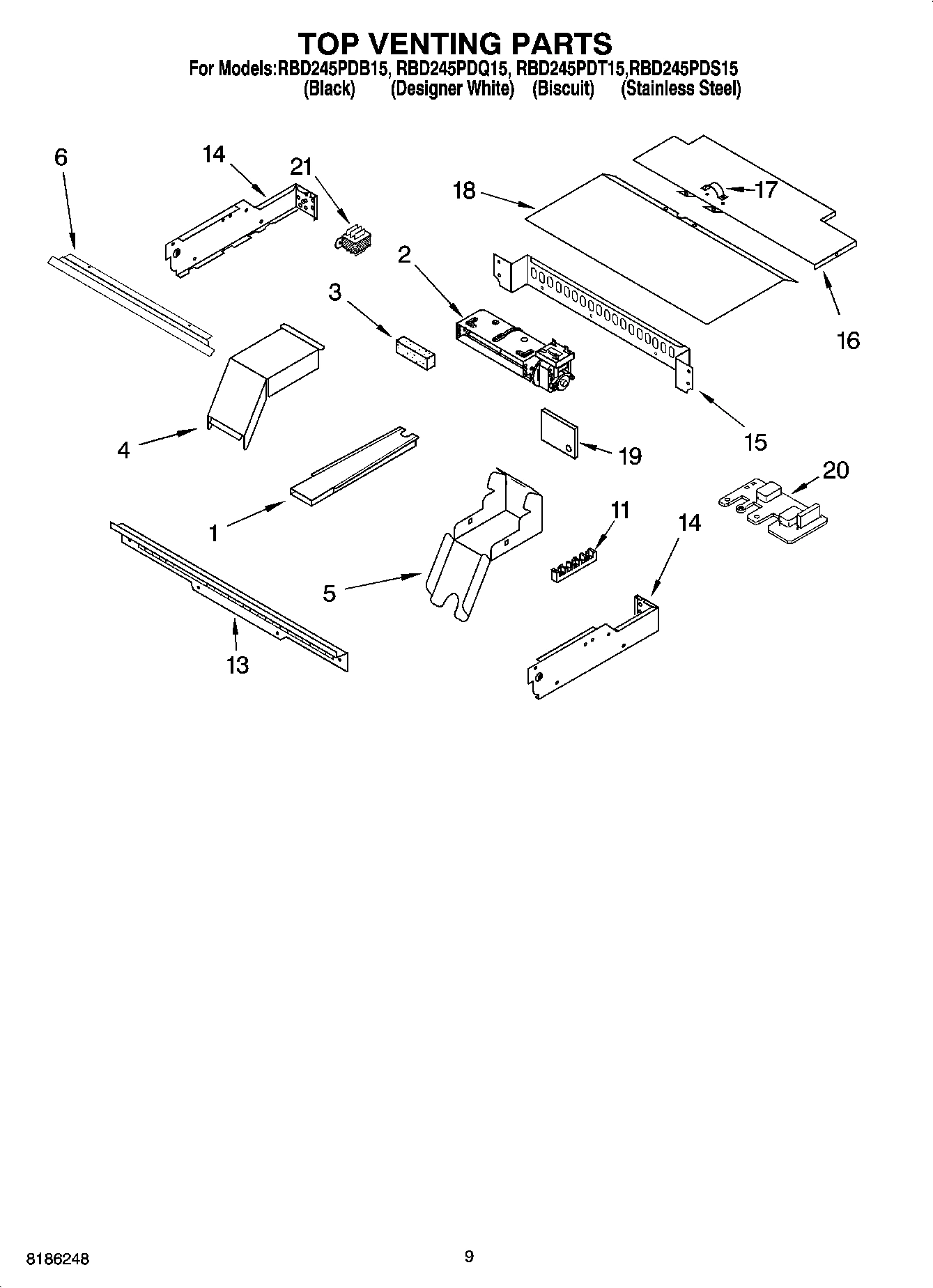 07 - TOP VENTING PARTS, OPTIONAL PARTS