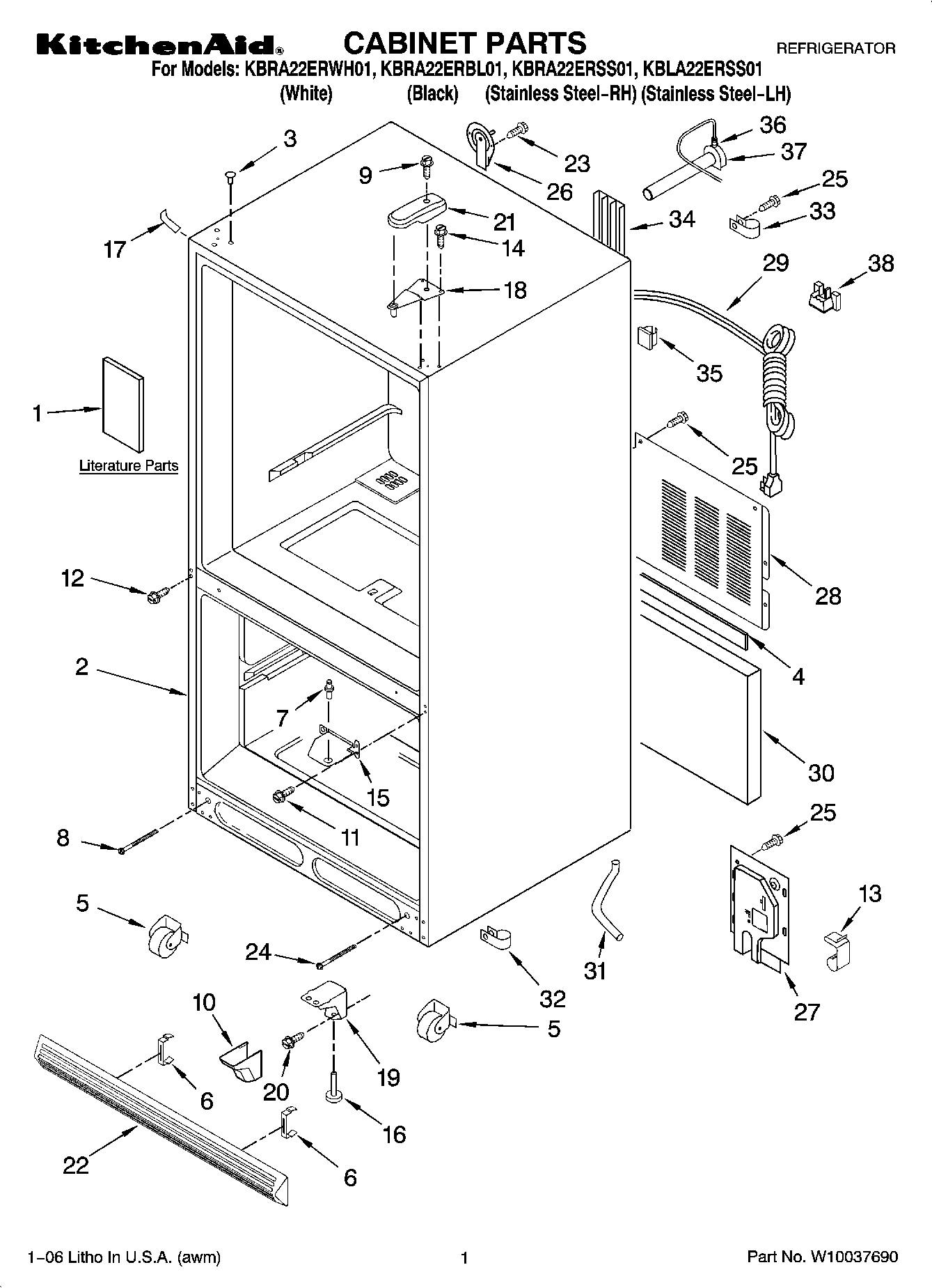 01 - CABINET PARTS