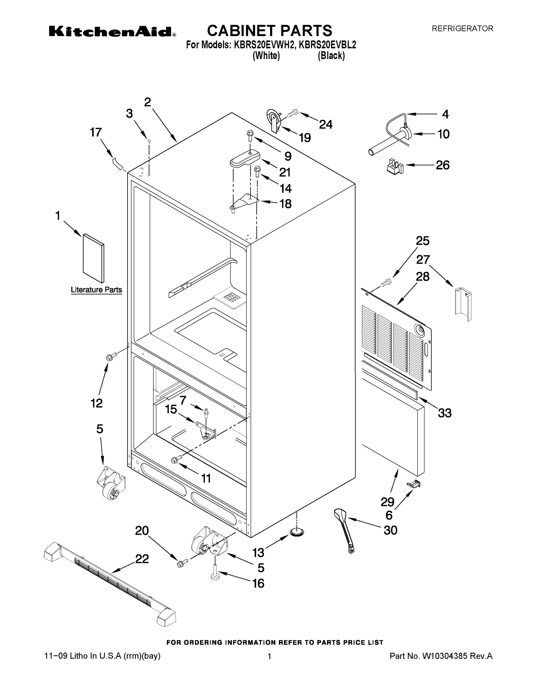 01 - CABINET PARTS