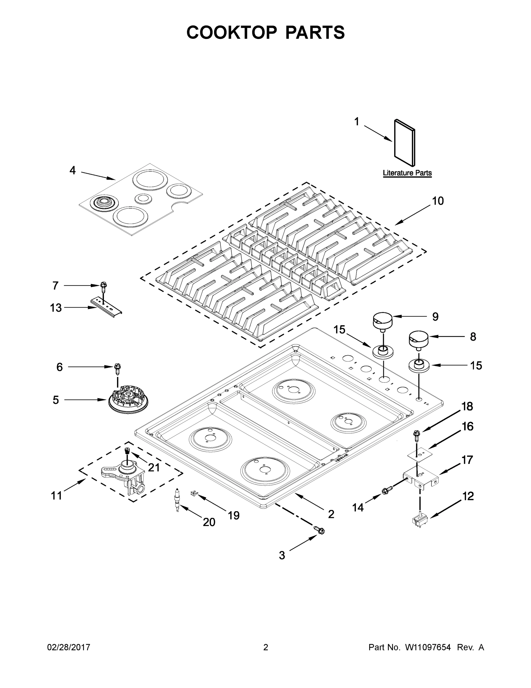 02 - COOKTOP PARTS