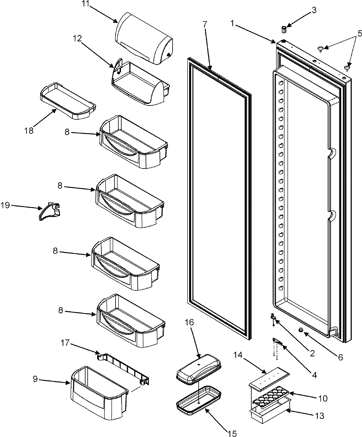 31 - REFRIGERATOR DOOR (SERIES 50)