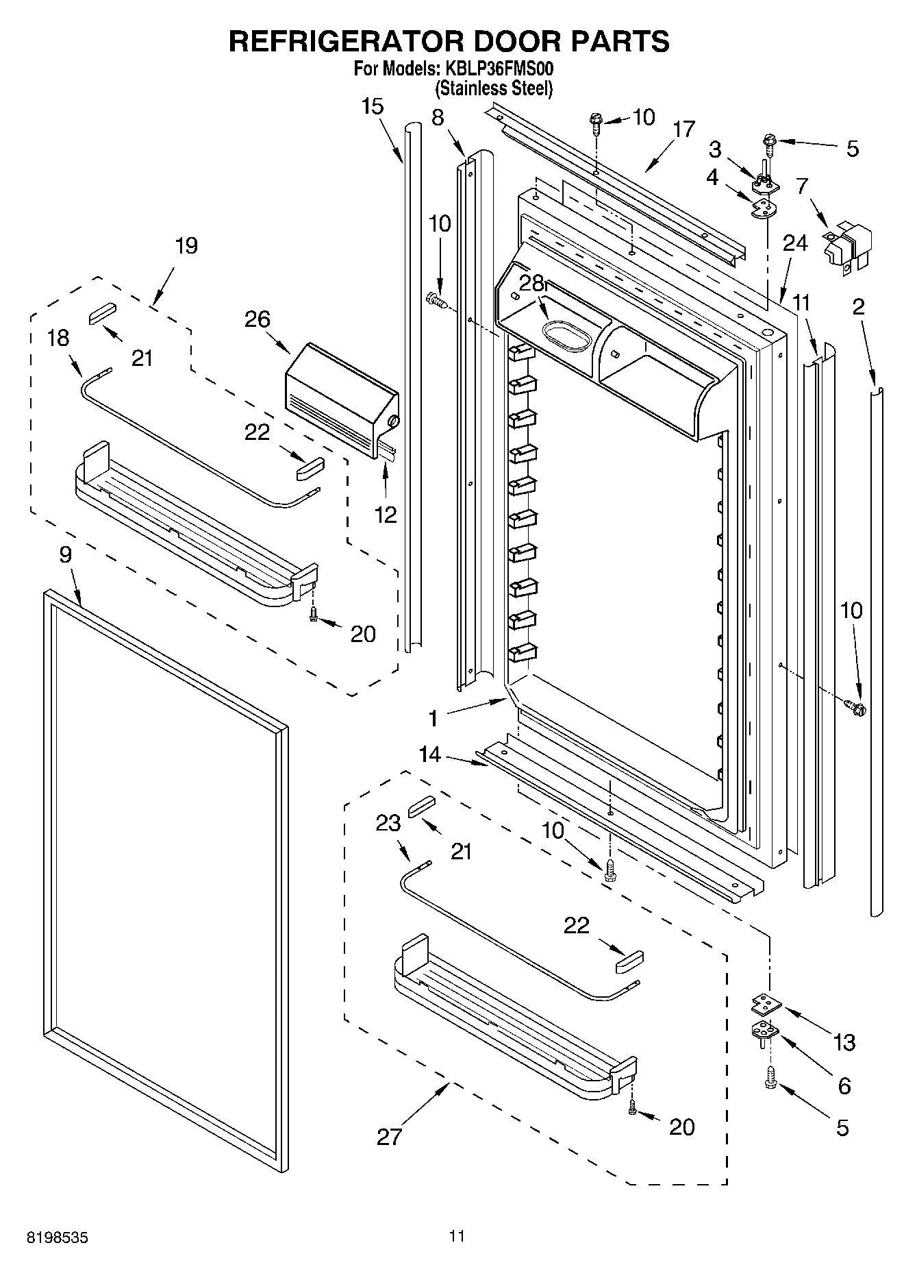 07 - REFRIGERATOR DOOR PARTS