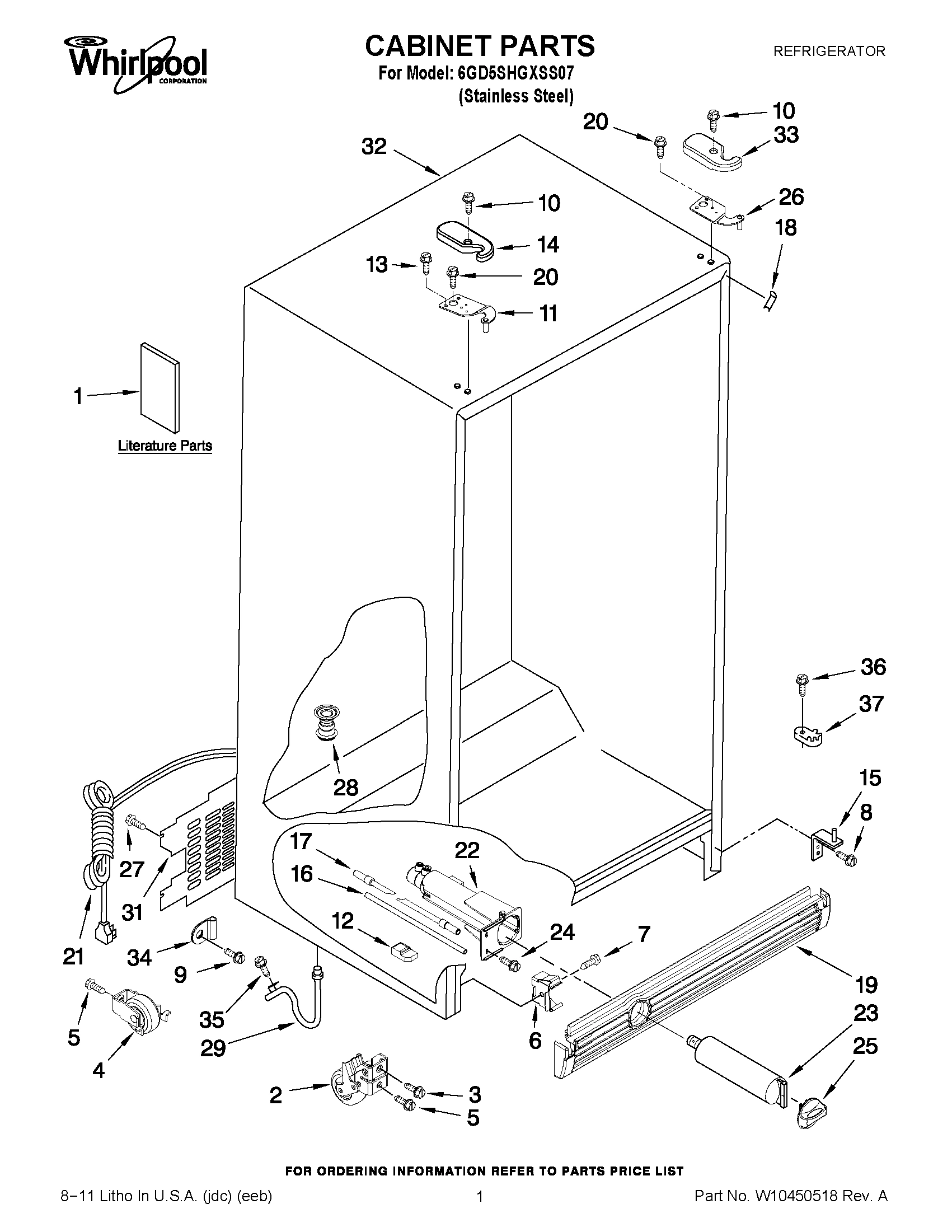 01 - CABINET PARTS