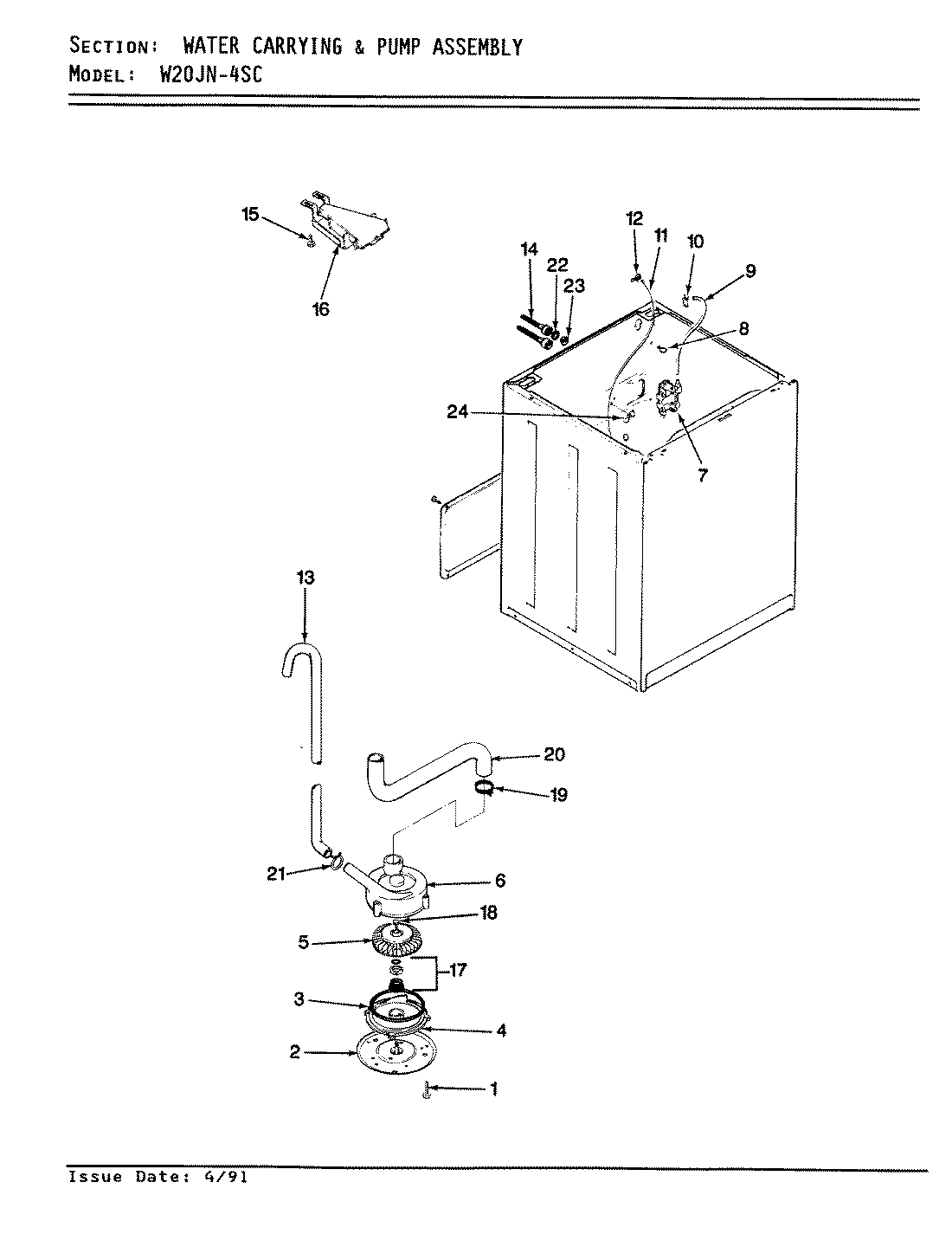 11 - WATER CARRYING & PUMP ASSEMBLY