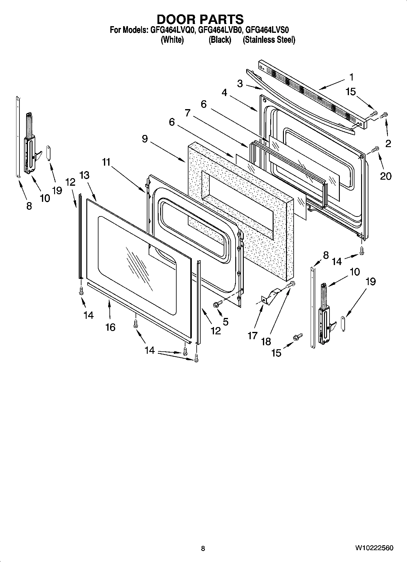 06 - DOOR PARTS, OPTIONAL PARTS (NOT INCLUDED)