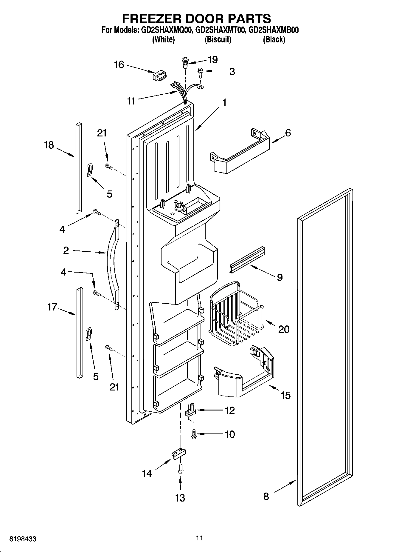 07 - FREEZER DOOR PARTS