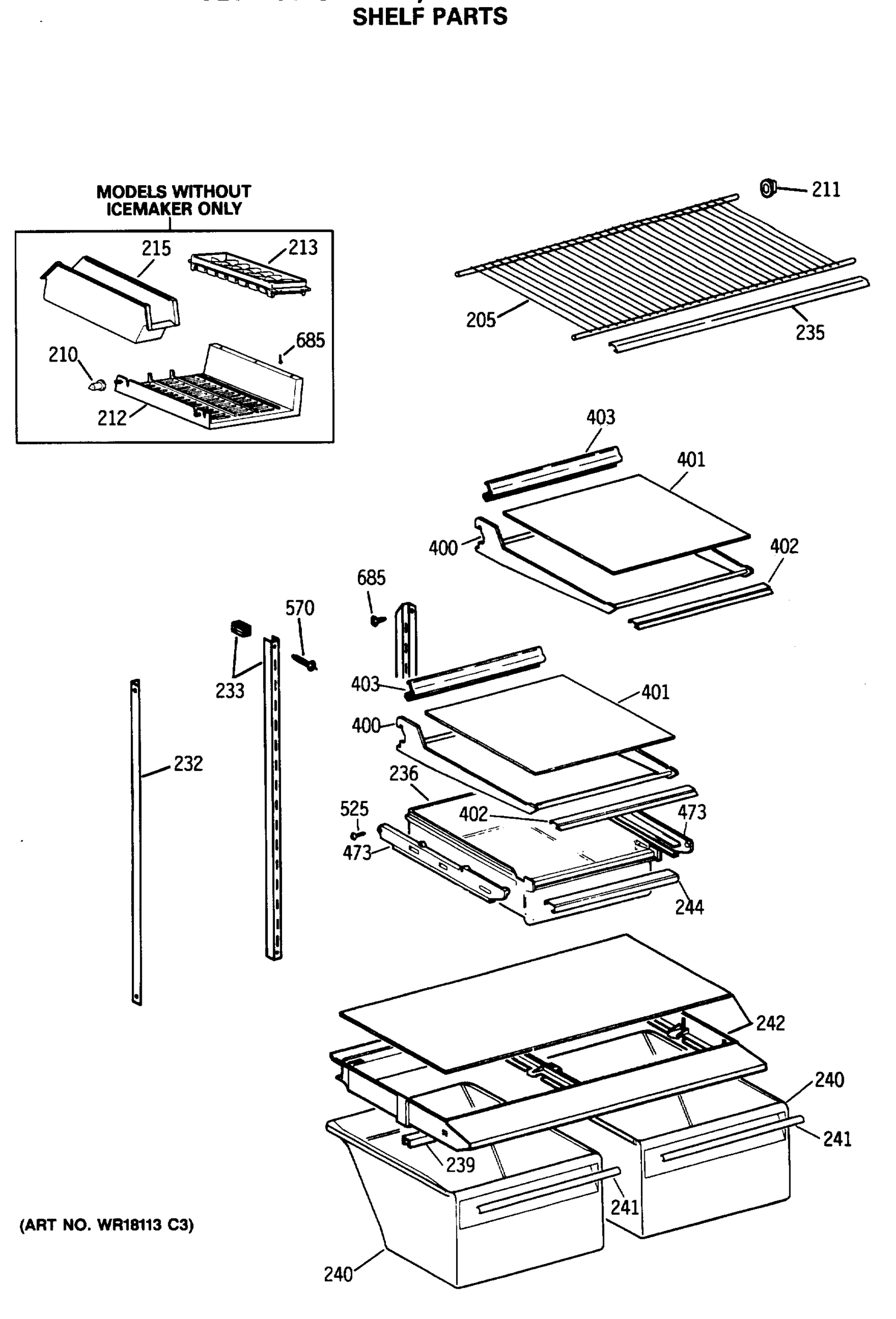 SHELF PARTS
