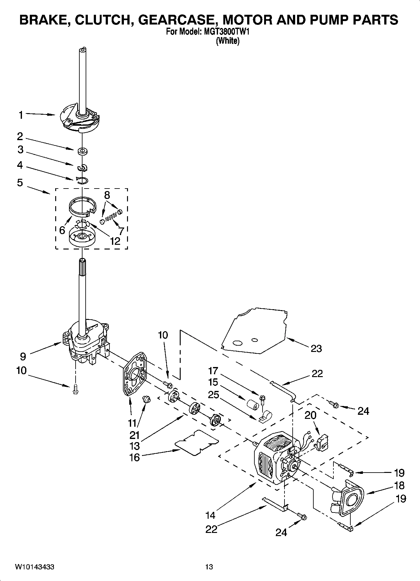08 - BRAKE, CLUTCH, GEARCASE, MOTOR AND PUMP PARTS