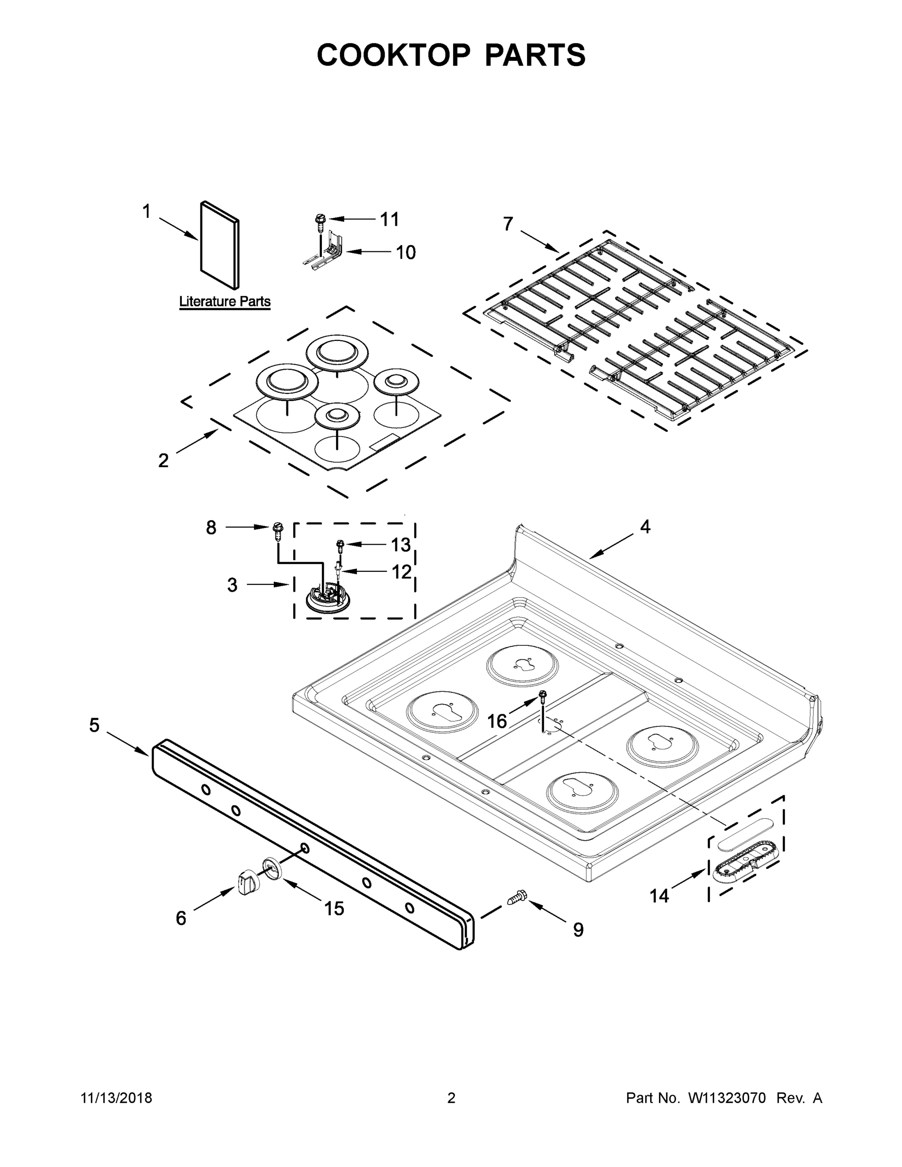 02 - COOKTOP PARTS