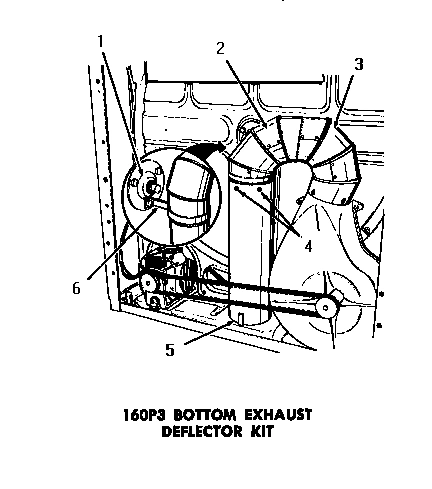 03 - 160P3 BOTTOM EXHAUST DEFLECTOR KIT