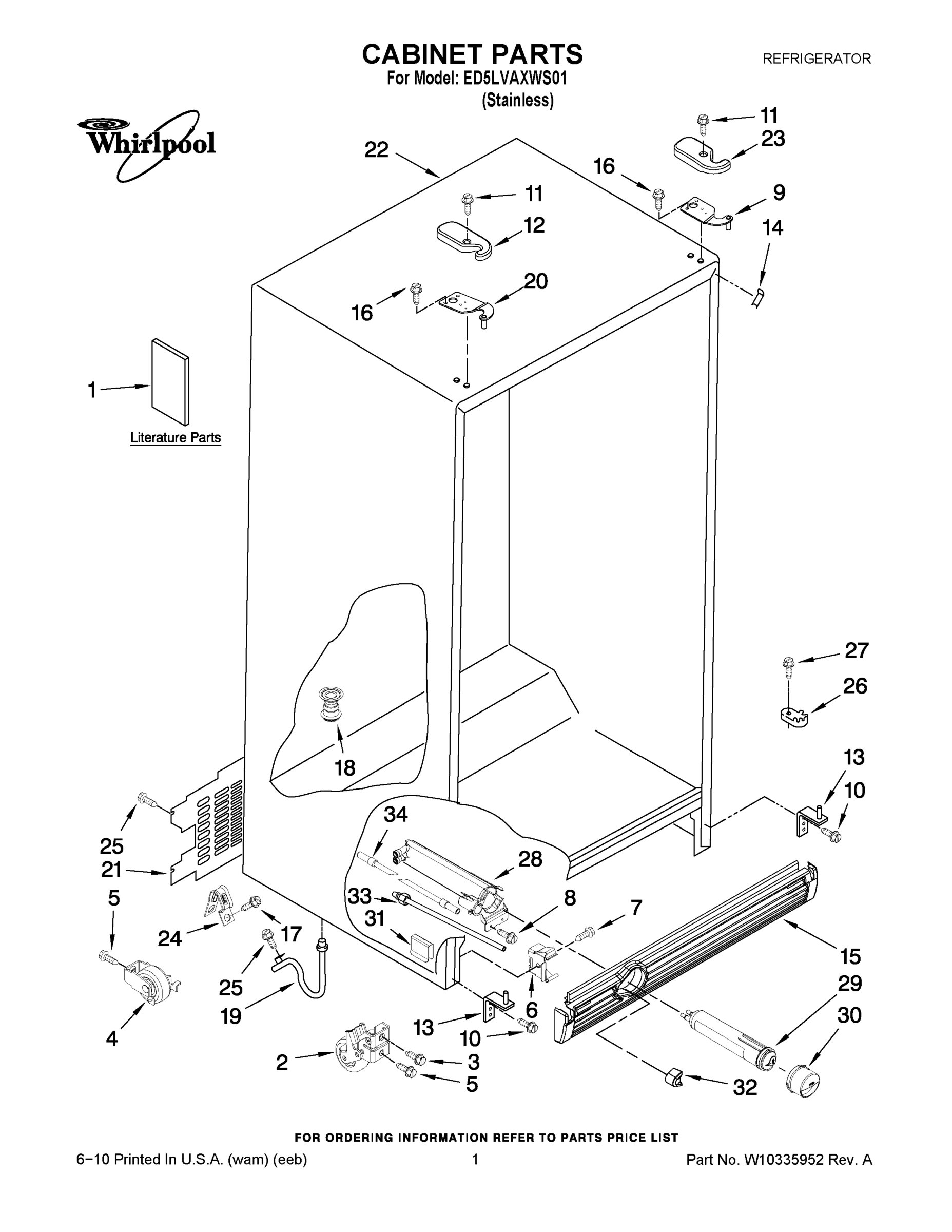01 - CABINET PARTS