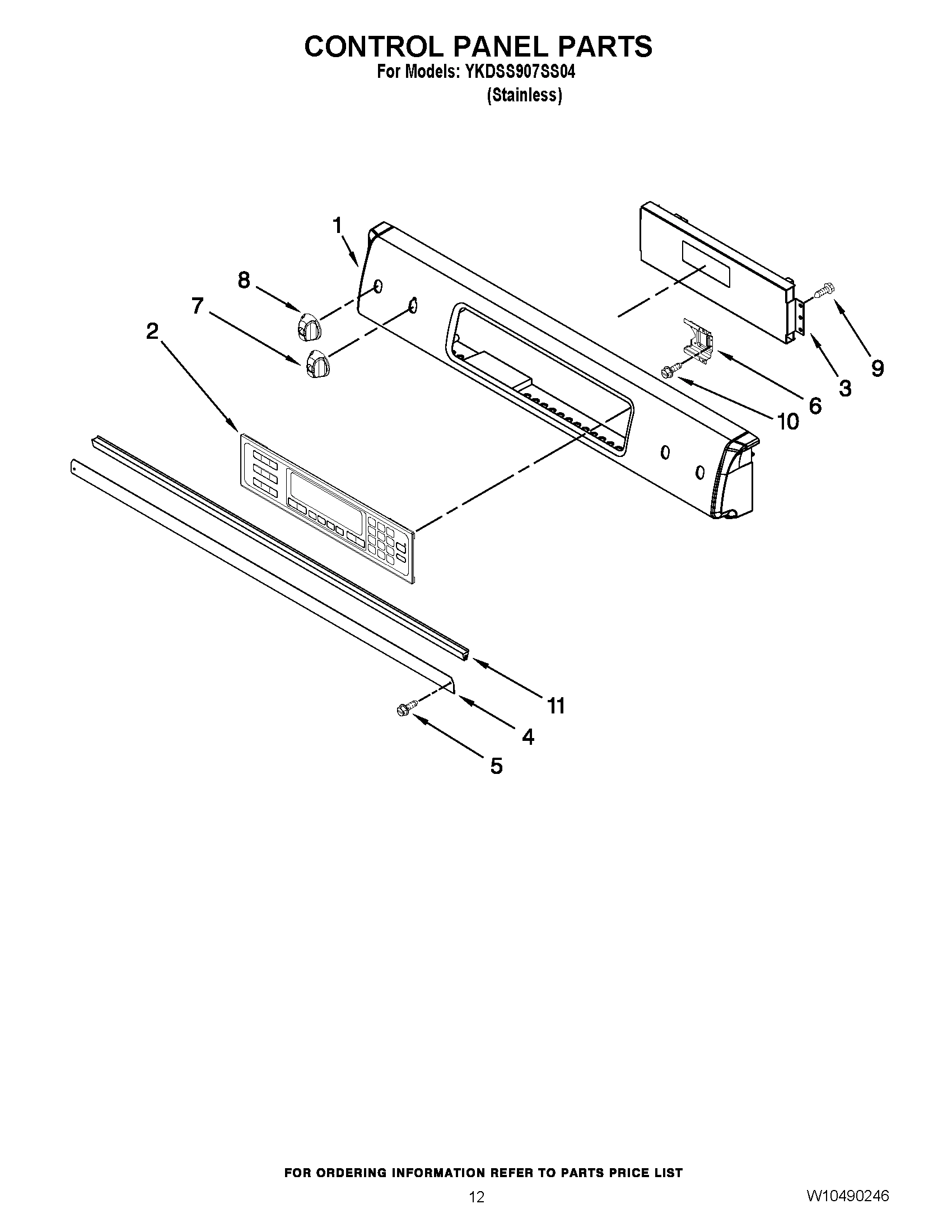 09 - CONTROL PANEL PARTS
