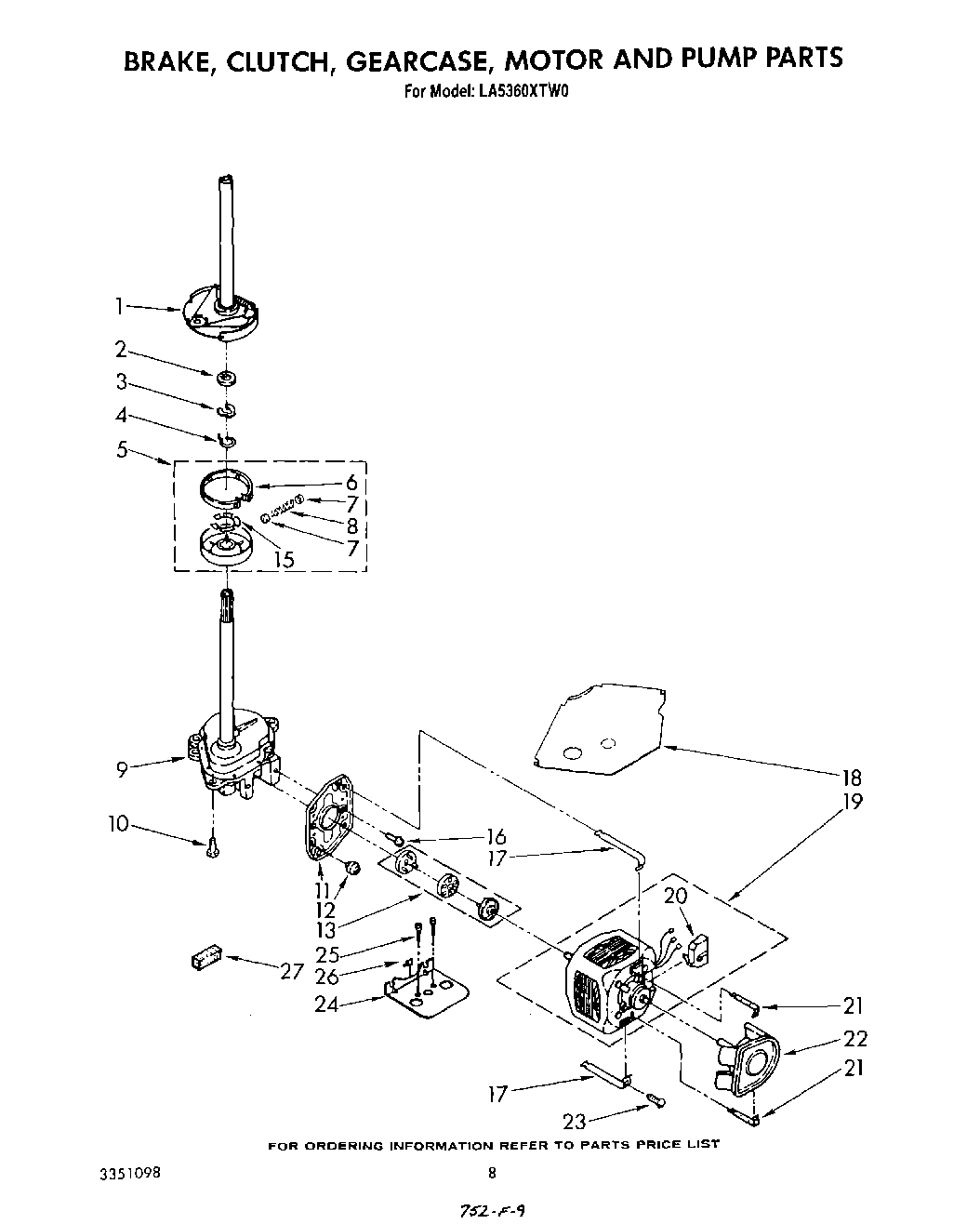 06 - BRAKE, CLUTCH, GEARCASE, MOTOR AND PUMP