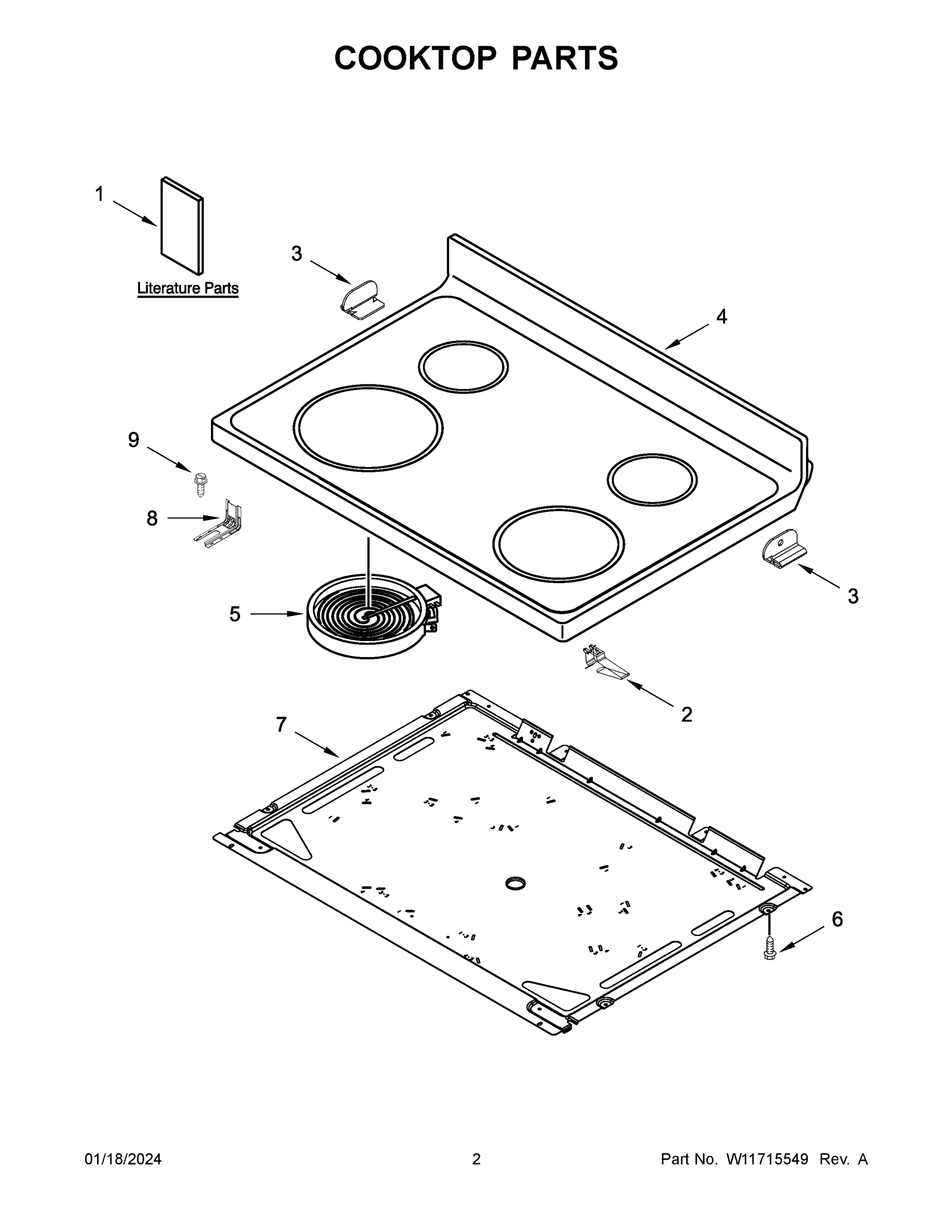 02 - COOKTOP PARTS