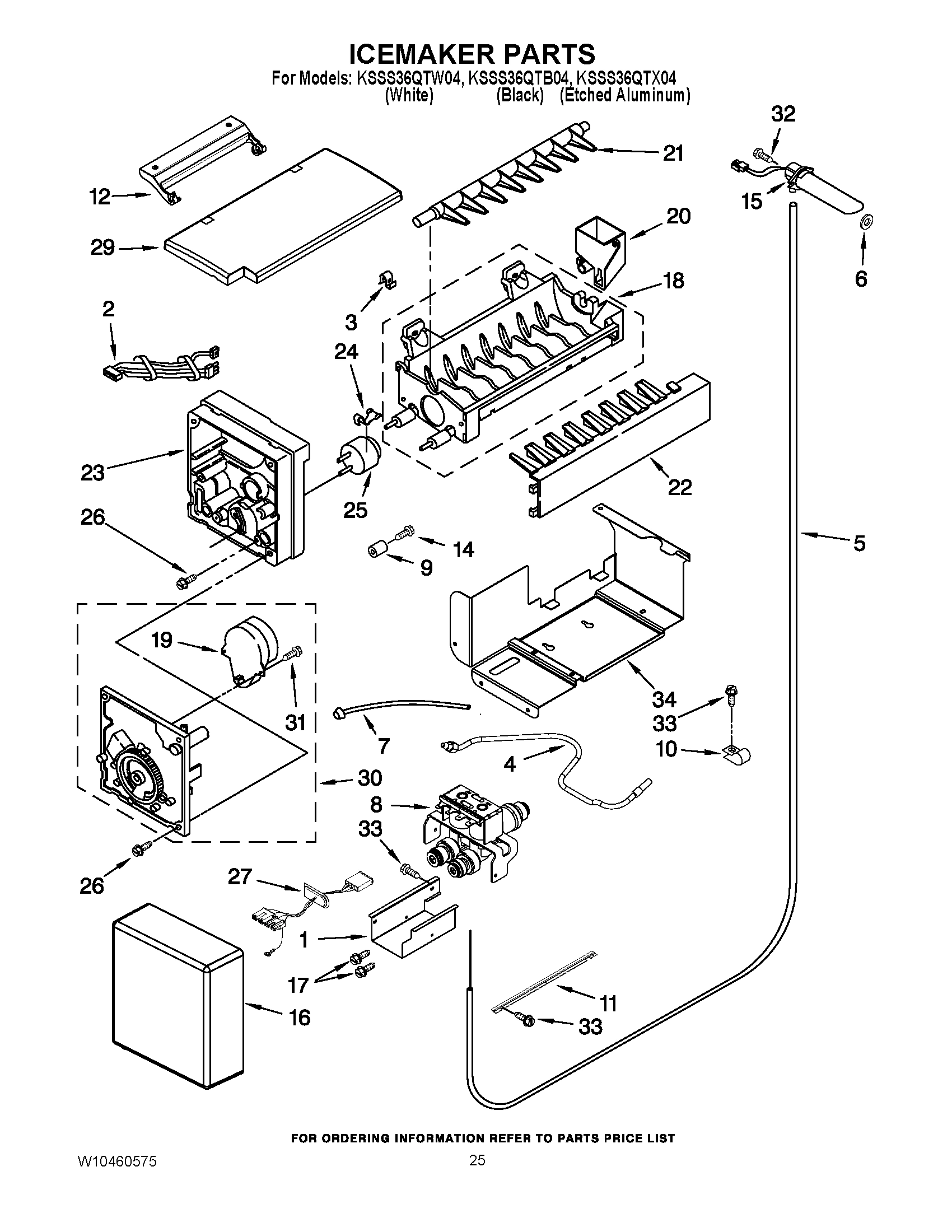 15 - ICEMAKER PARTS