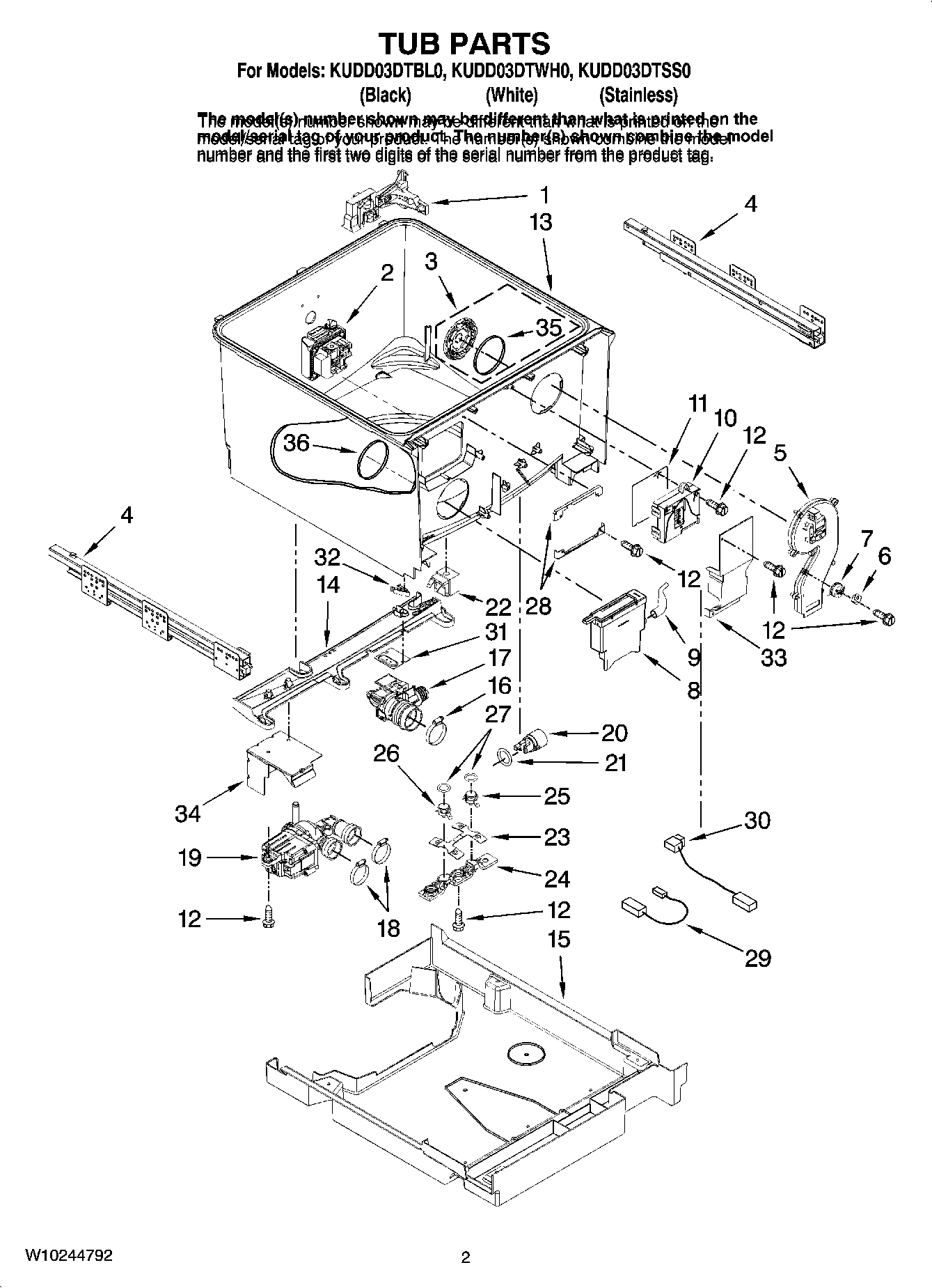 02 - TUB PARTS