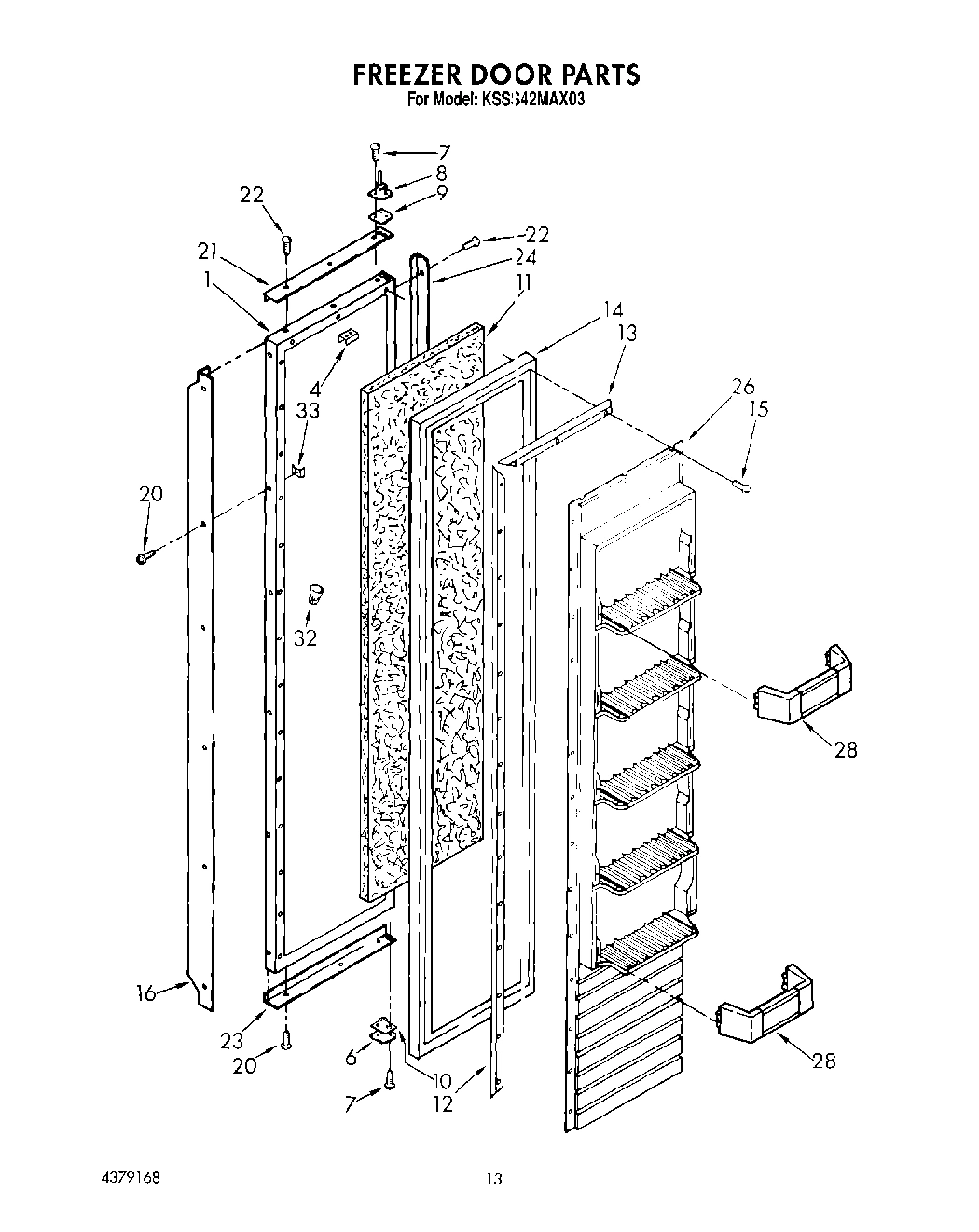 10 - FREEZER DOOR