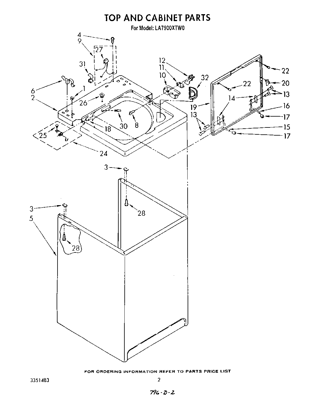02 - TOP AND CABINET , LITERATURE AND OPTIONAL