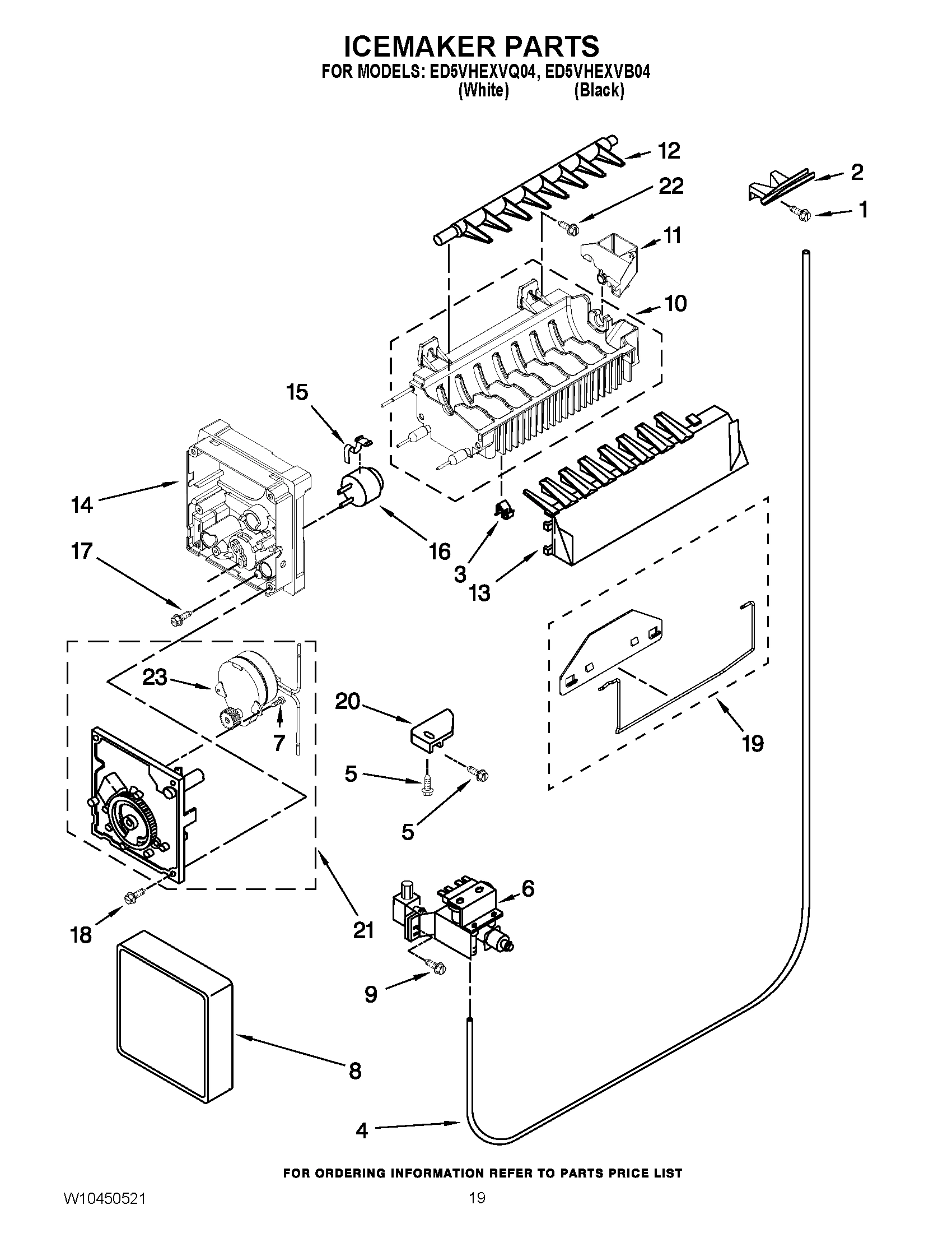 12 - ICEMAKER PARTS