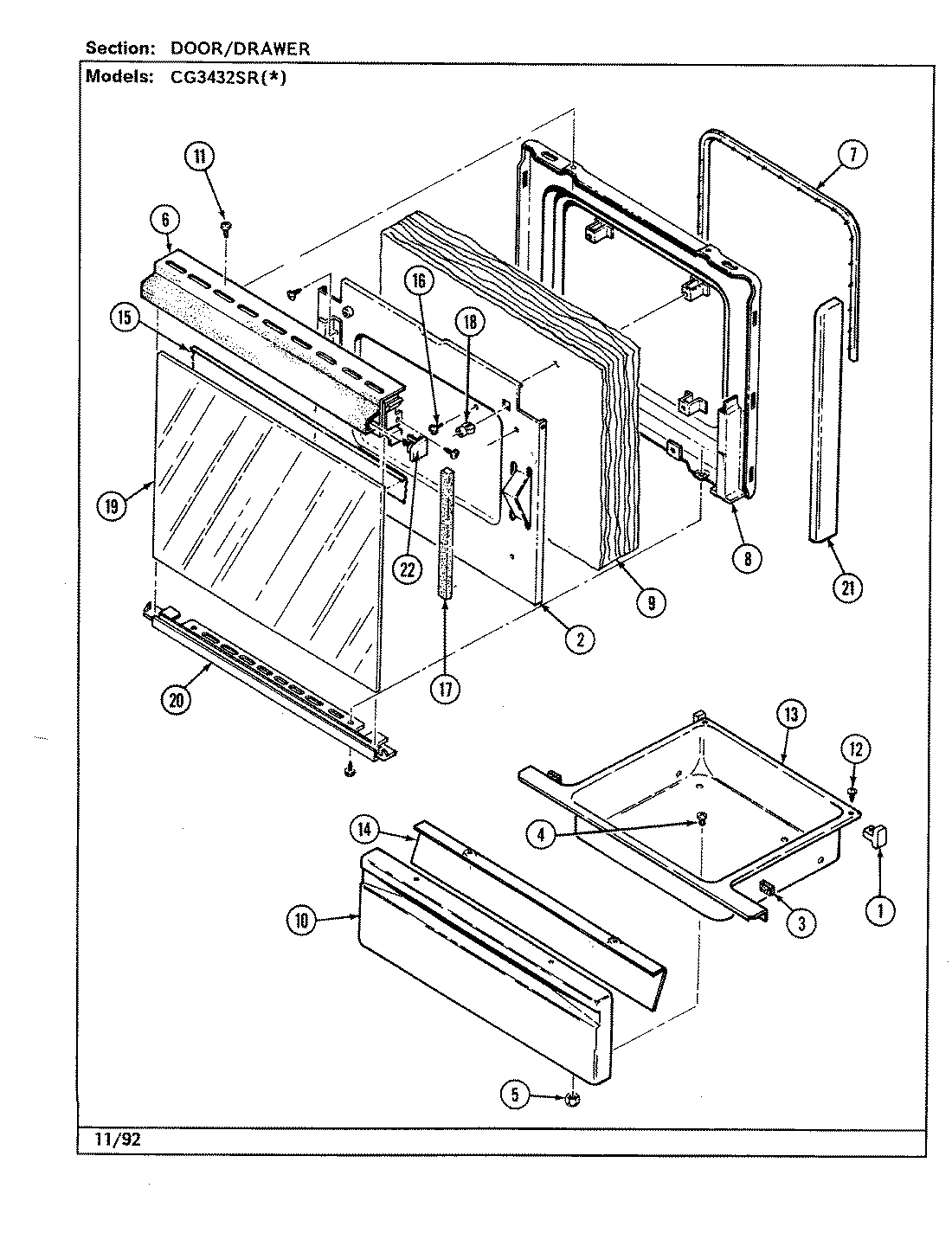 03 - DOOR/DRAWER (CG3432SRx)