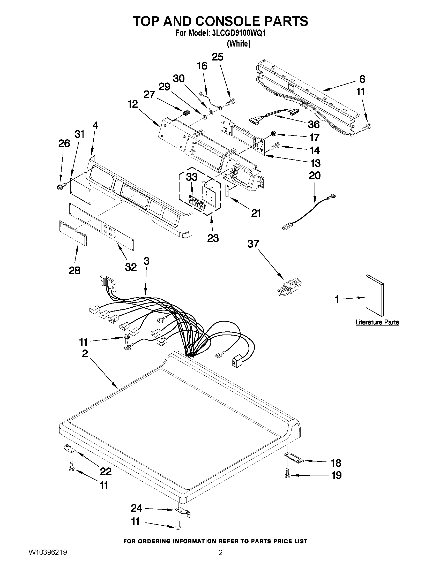 01 - TOP AND CONSOLE PARTS