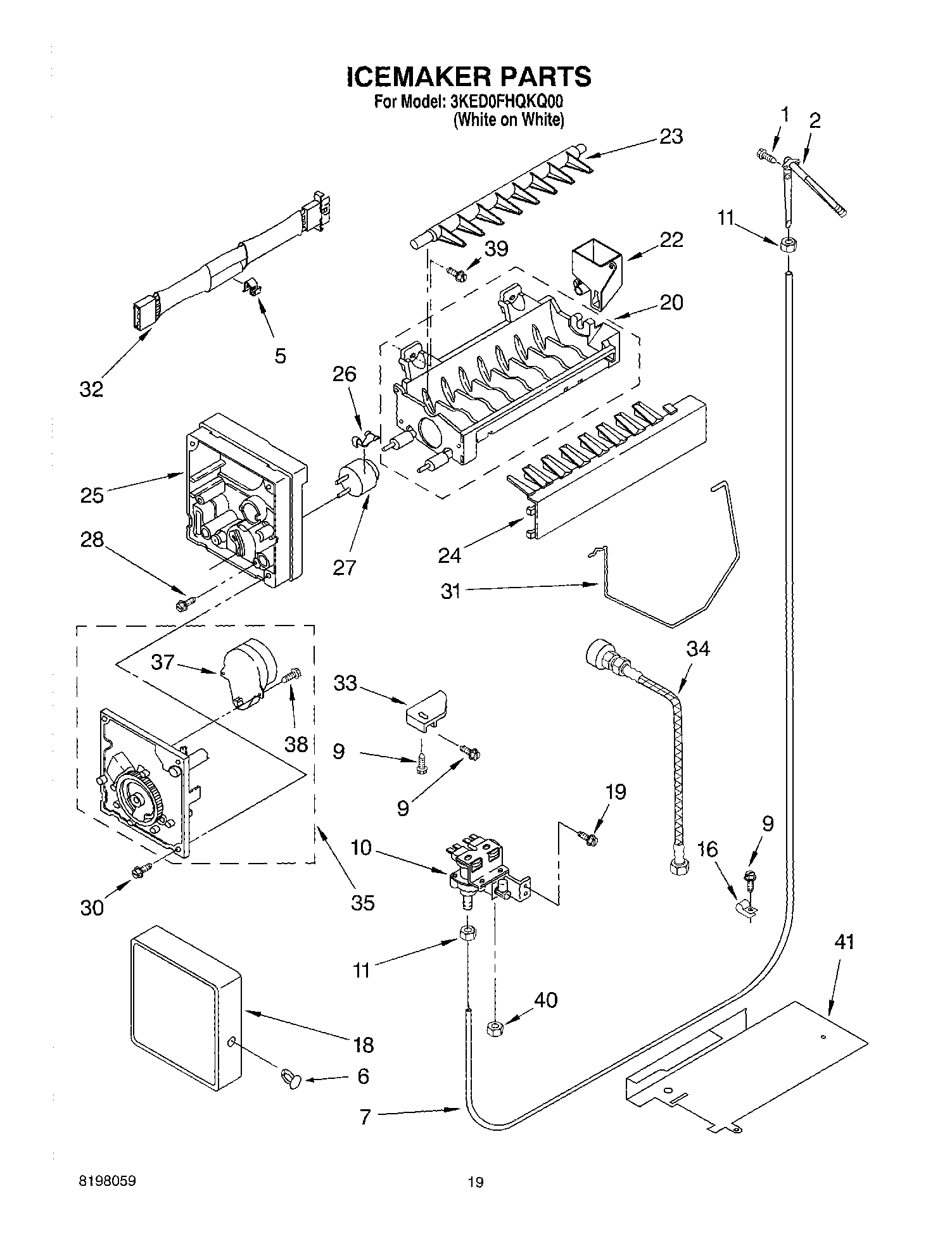 11 - ICE MAKER, OPTIONAL