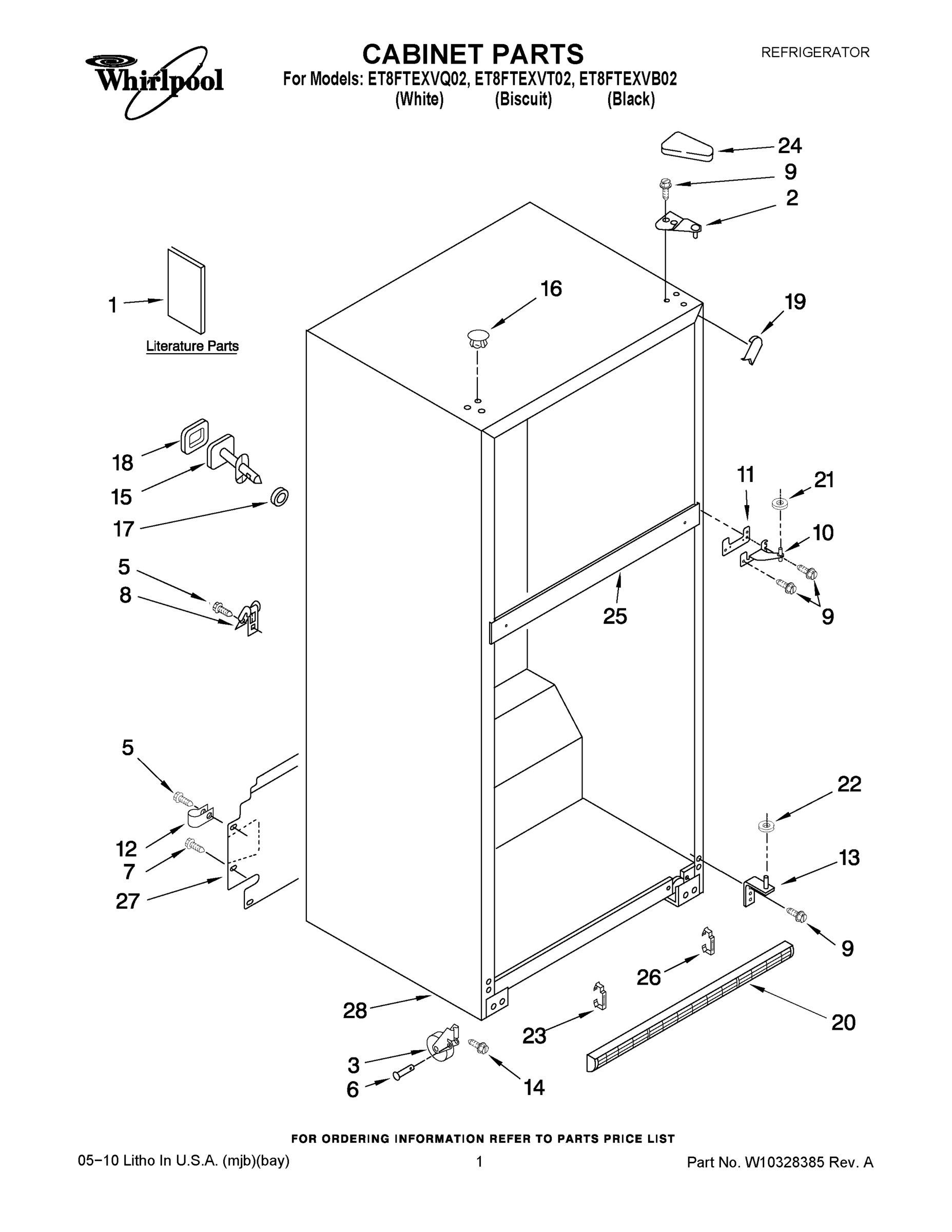 01 - CABINET PARTS