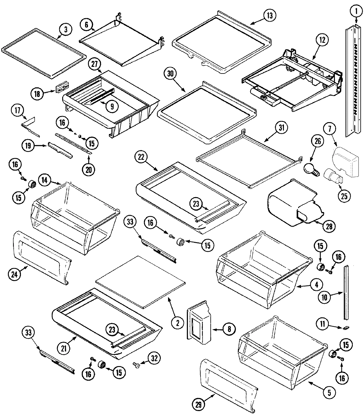 12 - SHELVES & ACCESSORIES