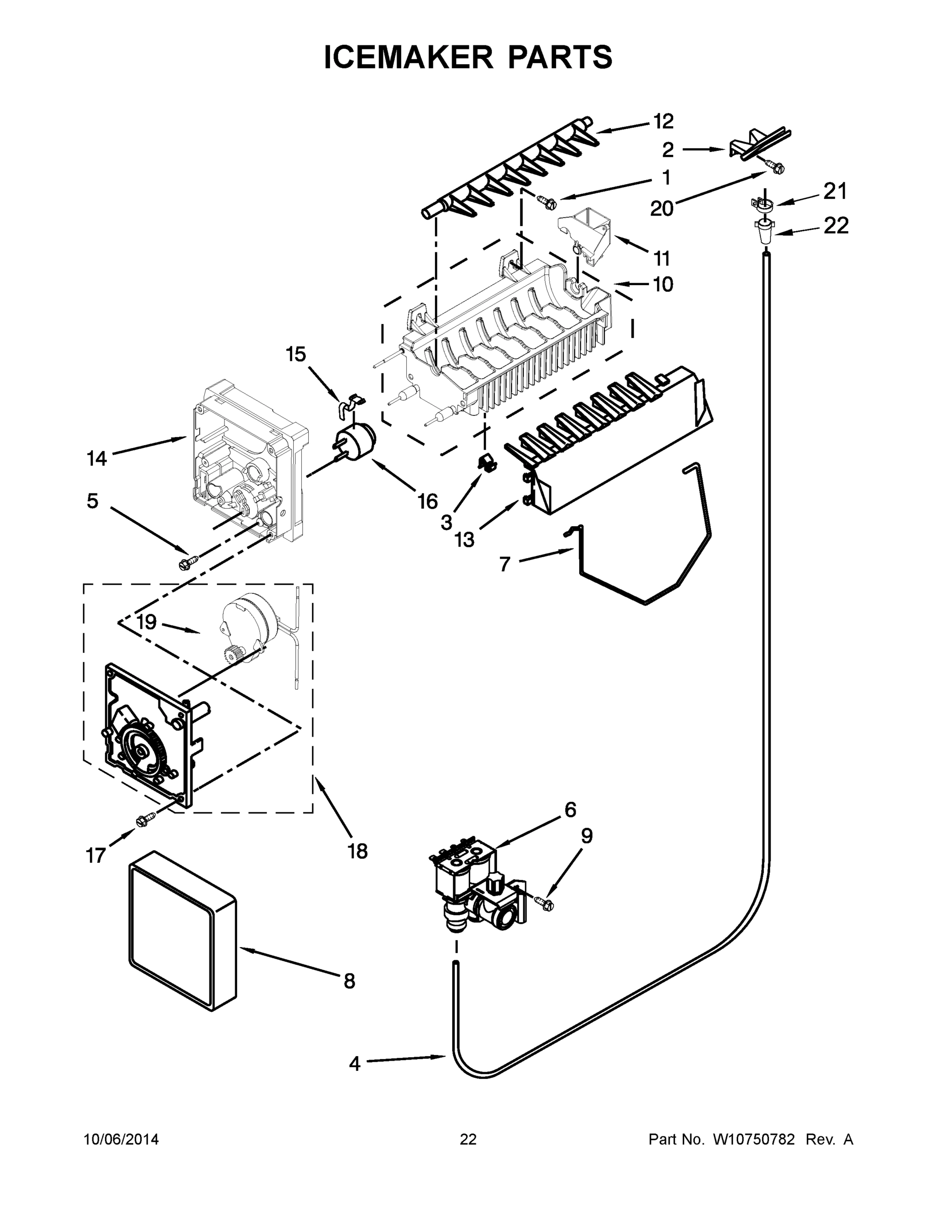 12 - ICEMAKER PARTS