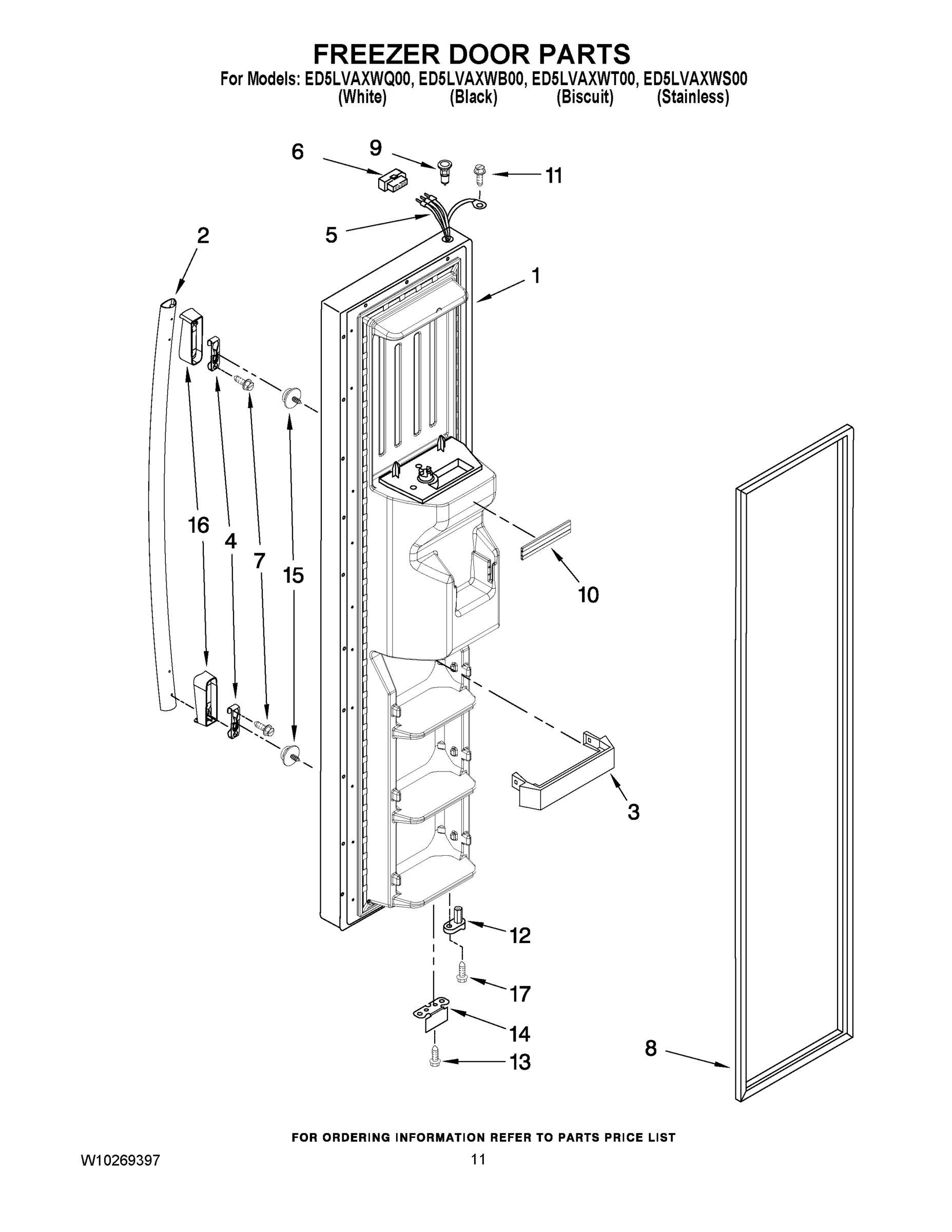 07 - FREEZER DOOR PARTS