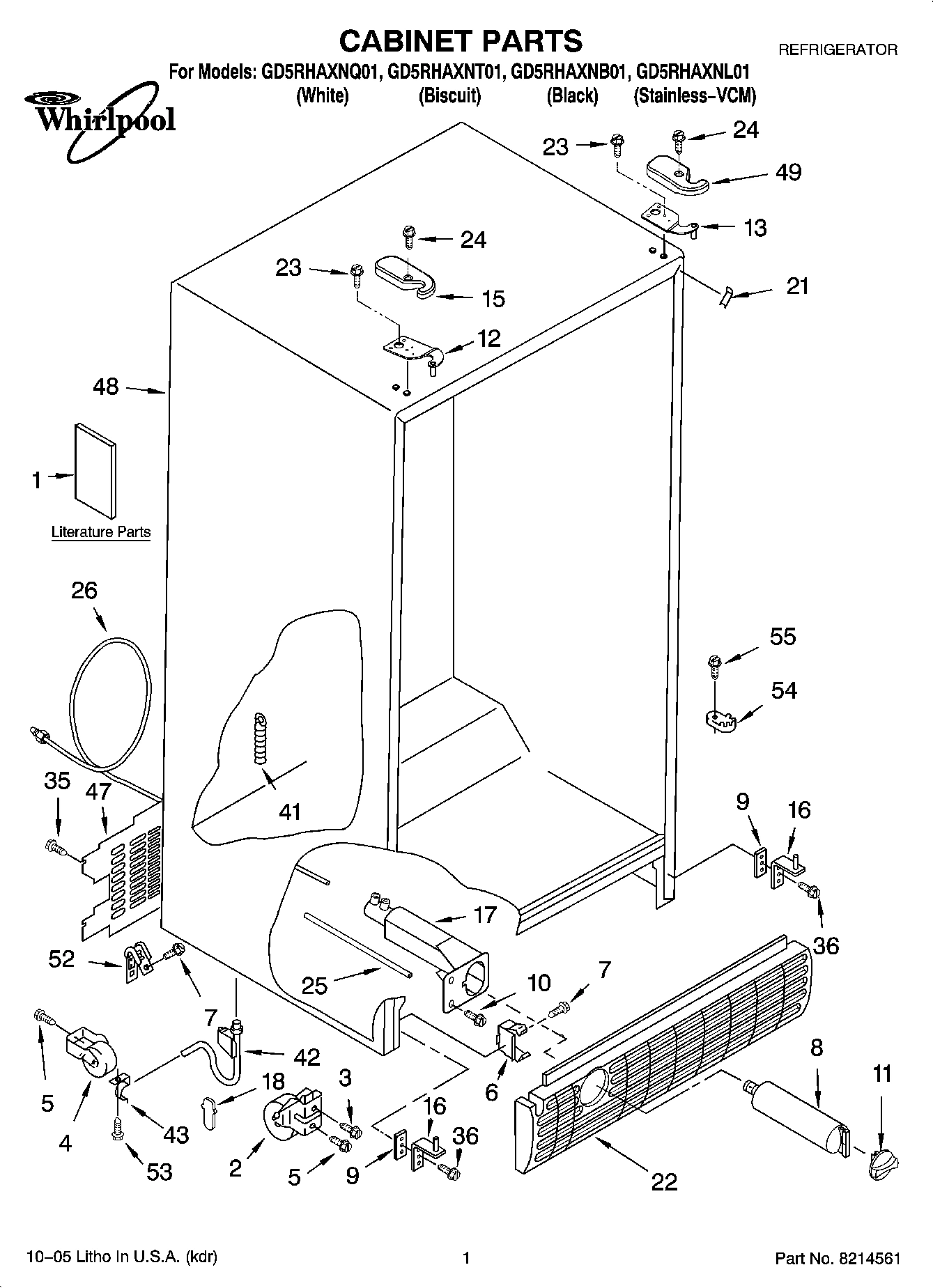 01 - CABINET PARTS